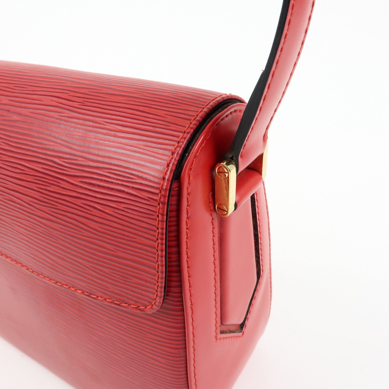 Louis Vuitton Epi Buci Shoulder Bag Hand Bag Castilian Red M52207