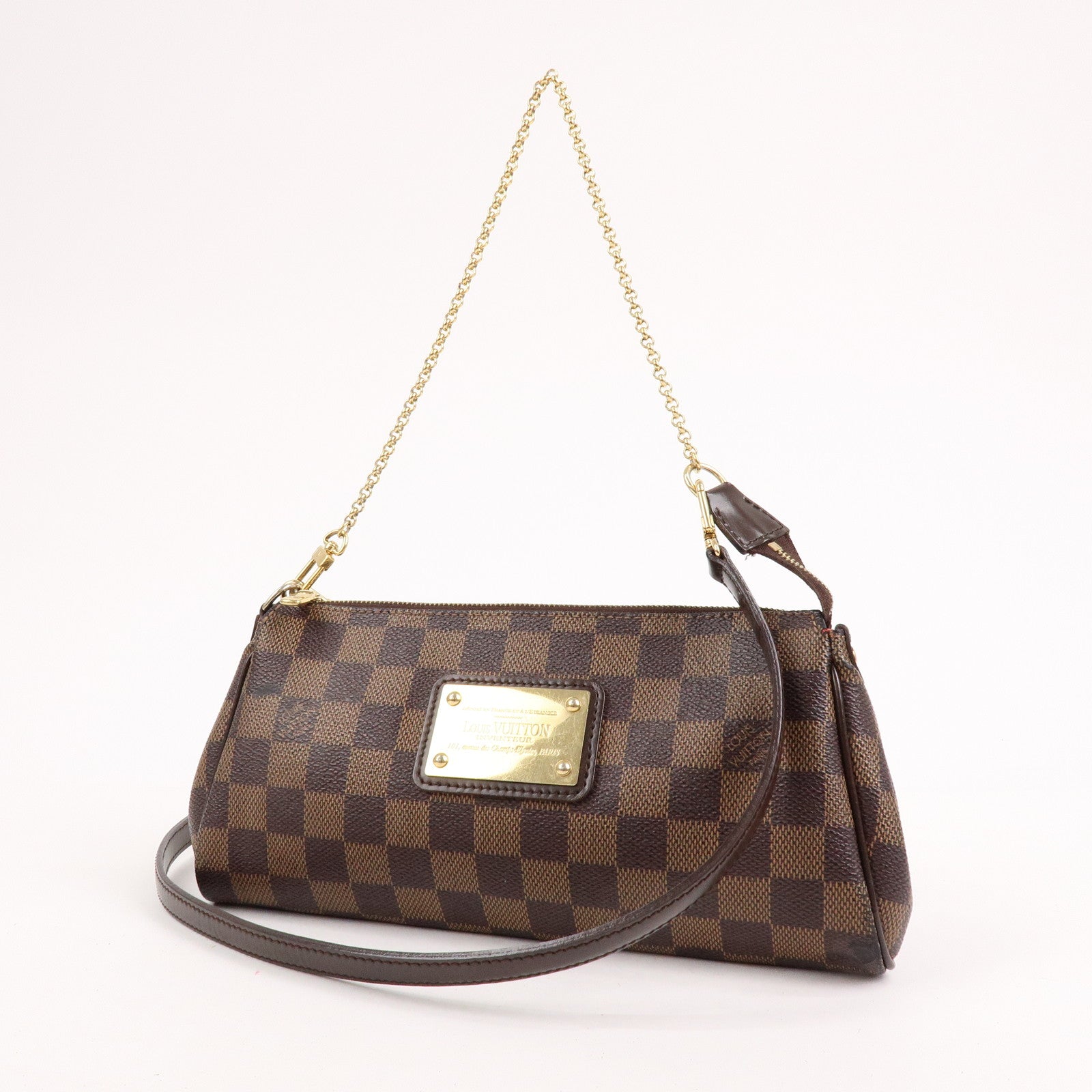 Louis Vuitton Damier Eva 2Way Hand Shoulder Bag Damier Ebene N55213