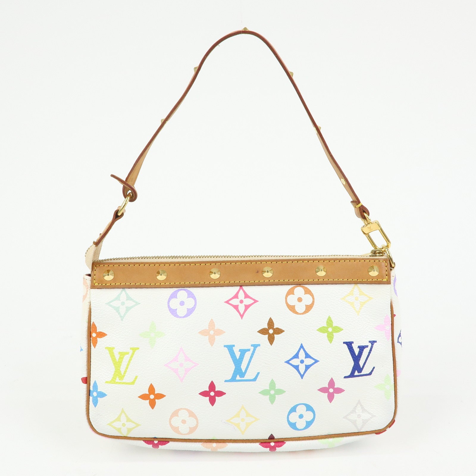 Louis Vuitton Monogram Multicolor Pochette Accessoires Blanc M92649