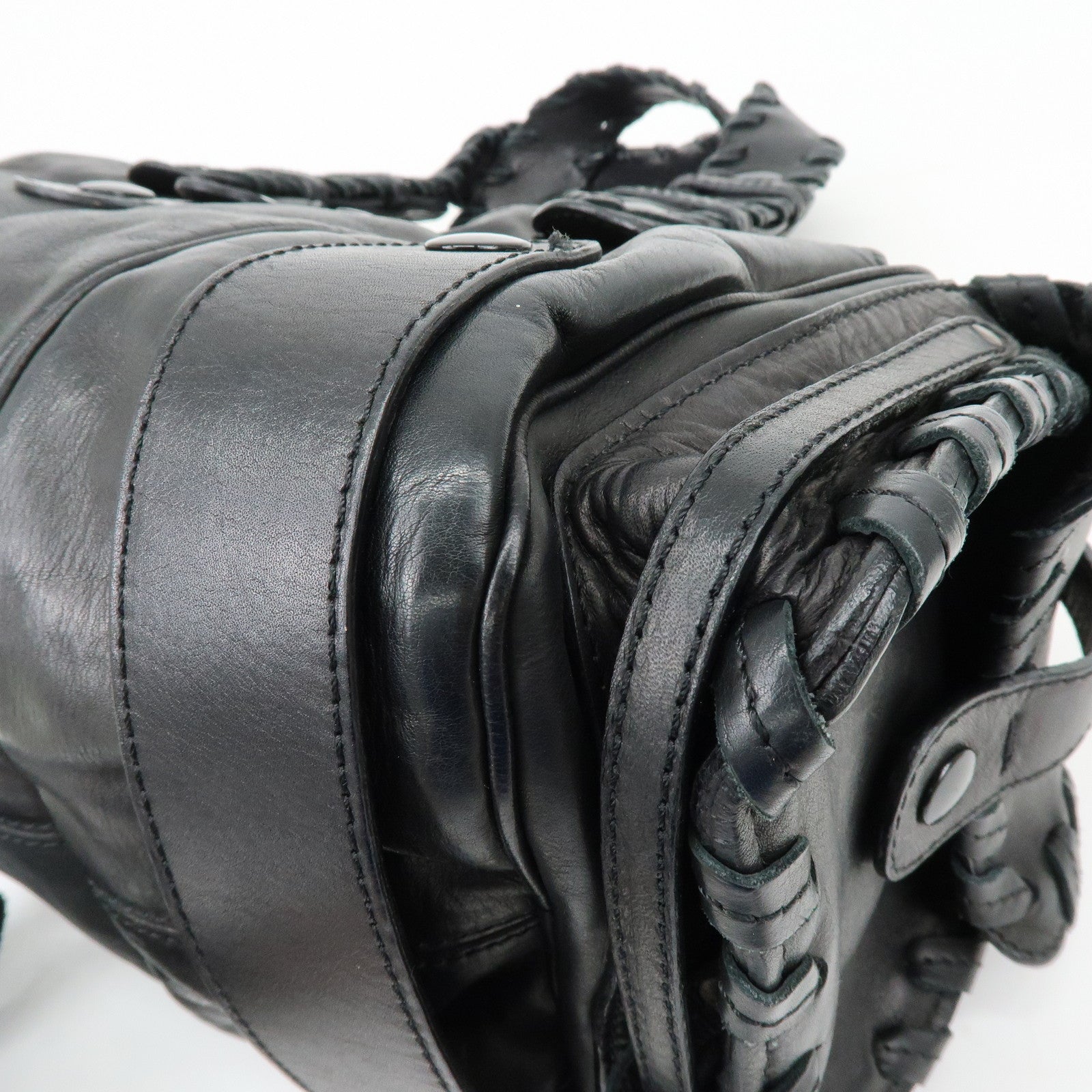 Chloe Silverado Leather Shoulder Bag Hand Bag Black