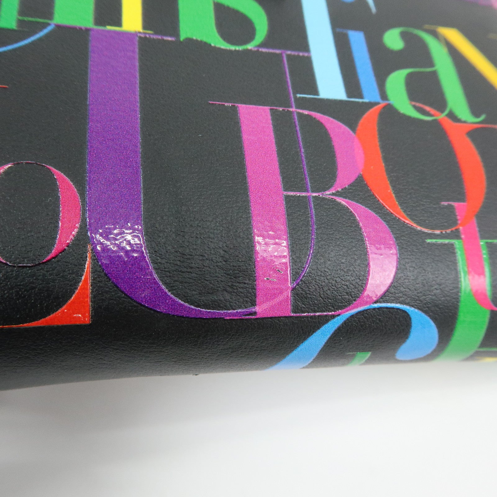 Christian Louboutin Leather Card Case Coin Case Black Multicolor