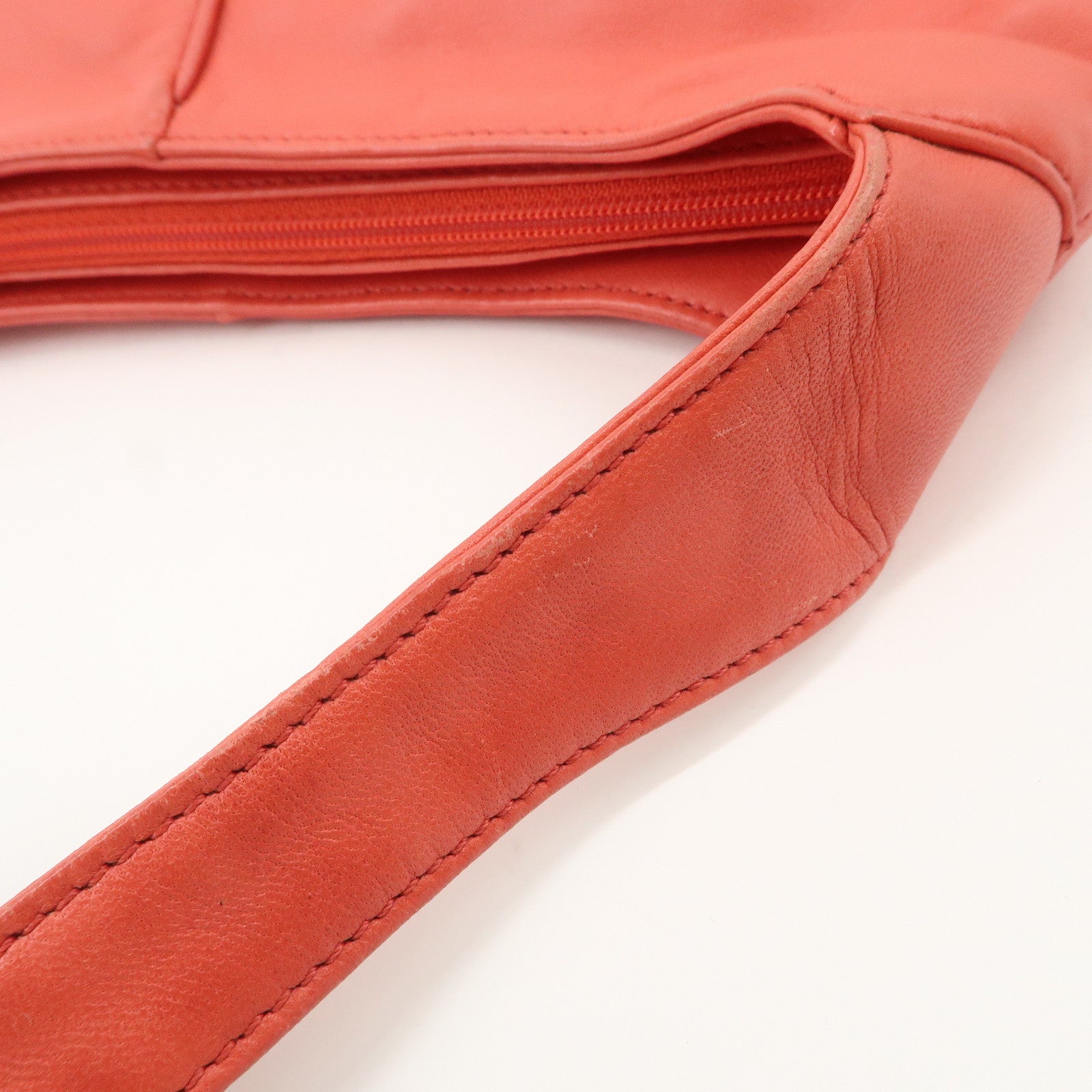 LOEWE Anagram Leather Shoulder Bag Hand Bag Pink Used