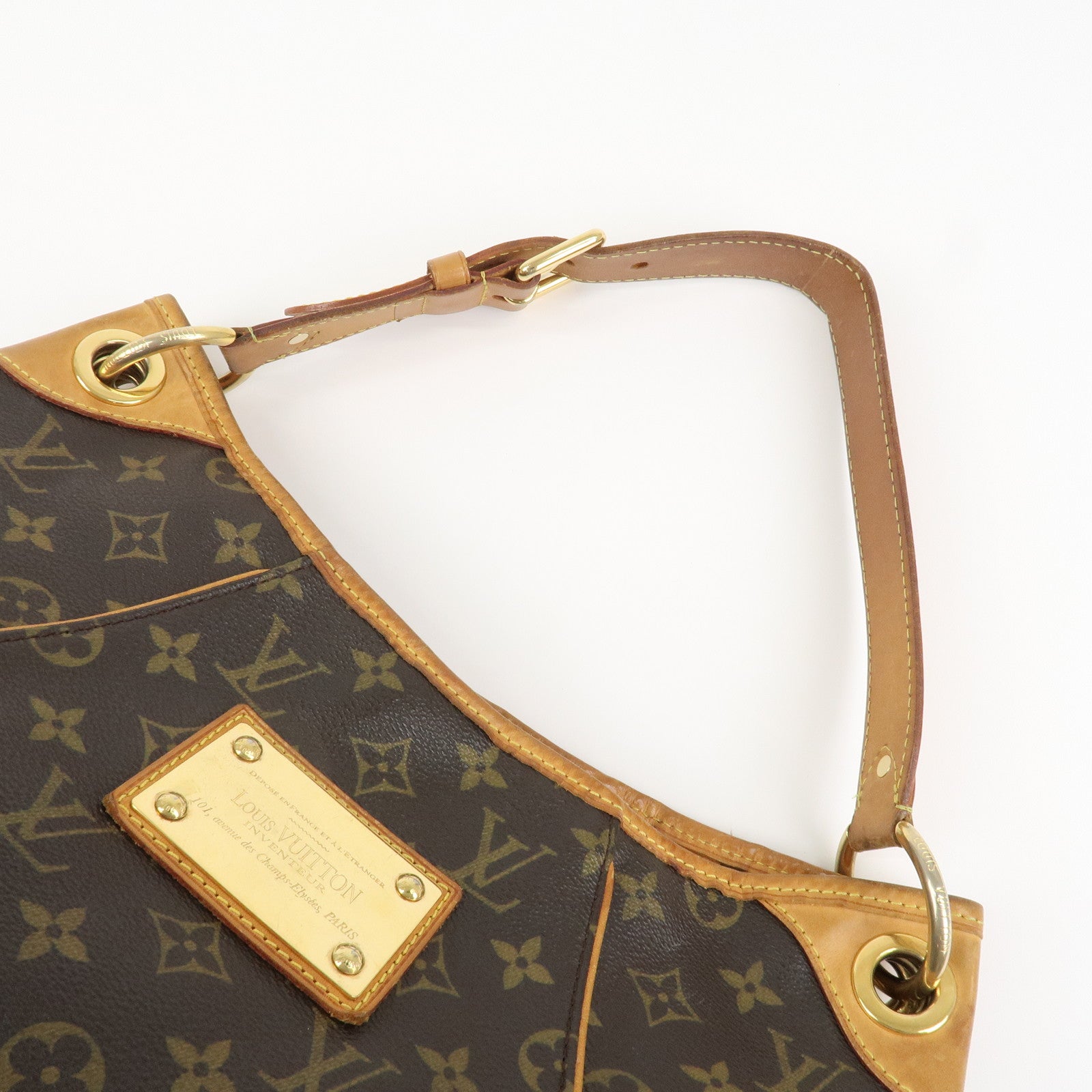 Louis Vuitton Monogram Galliera PM Shoulder Bag Brown M56382 Used