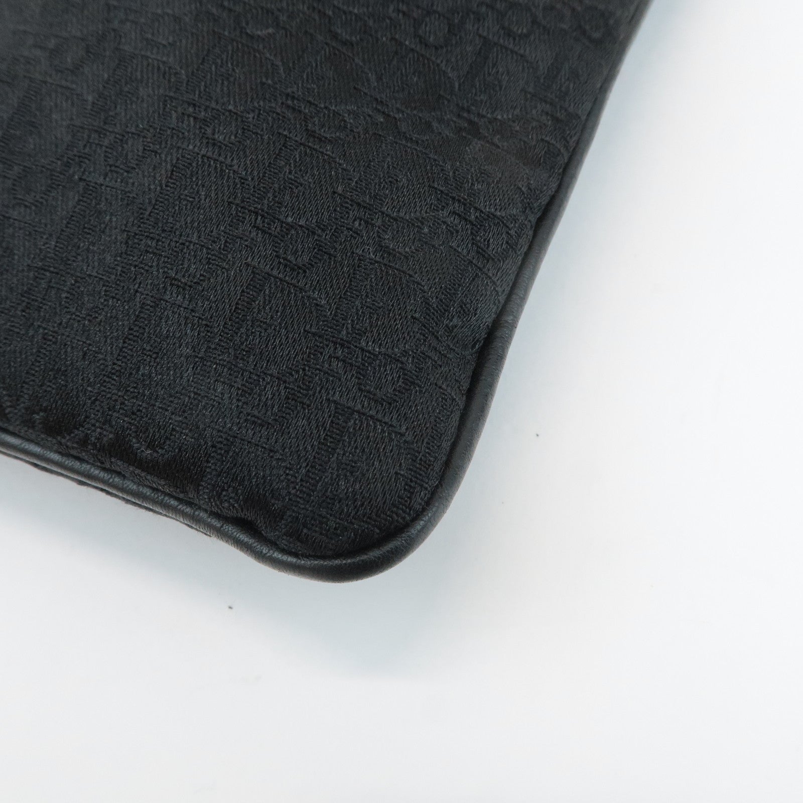 Christian Dior Trotter Street Chic Leather Canvas Shoulder Bag Used