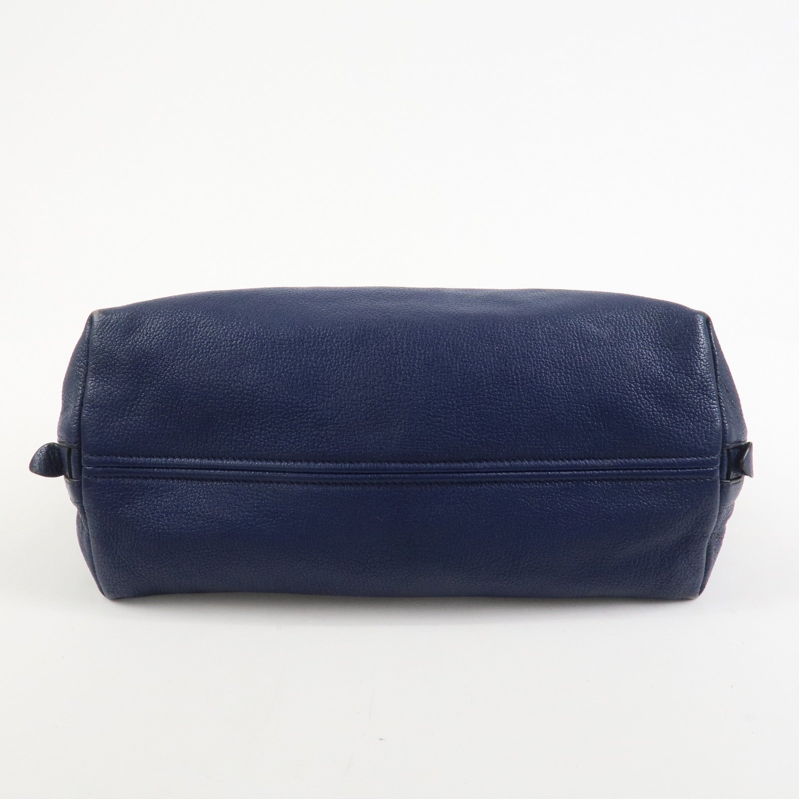 MIU MIU Madras Leather 2Way Hand Bag Shoulder Bag Blue 5BG136