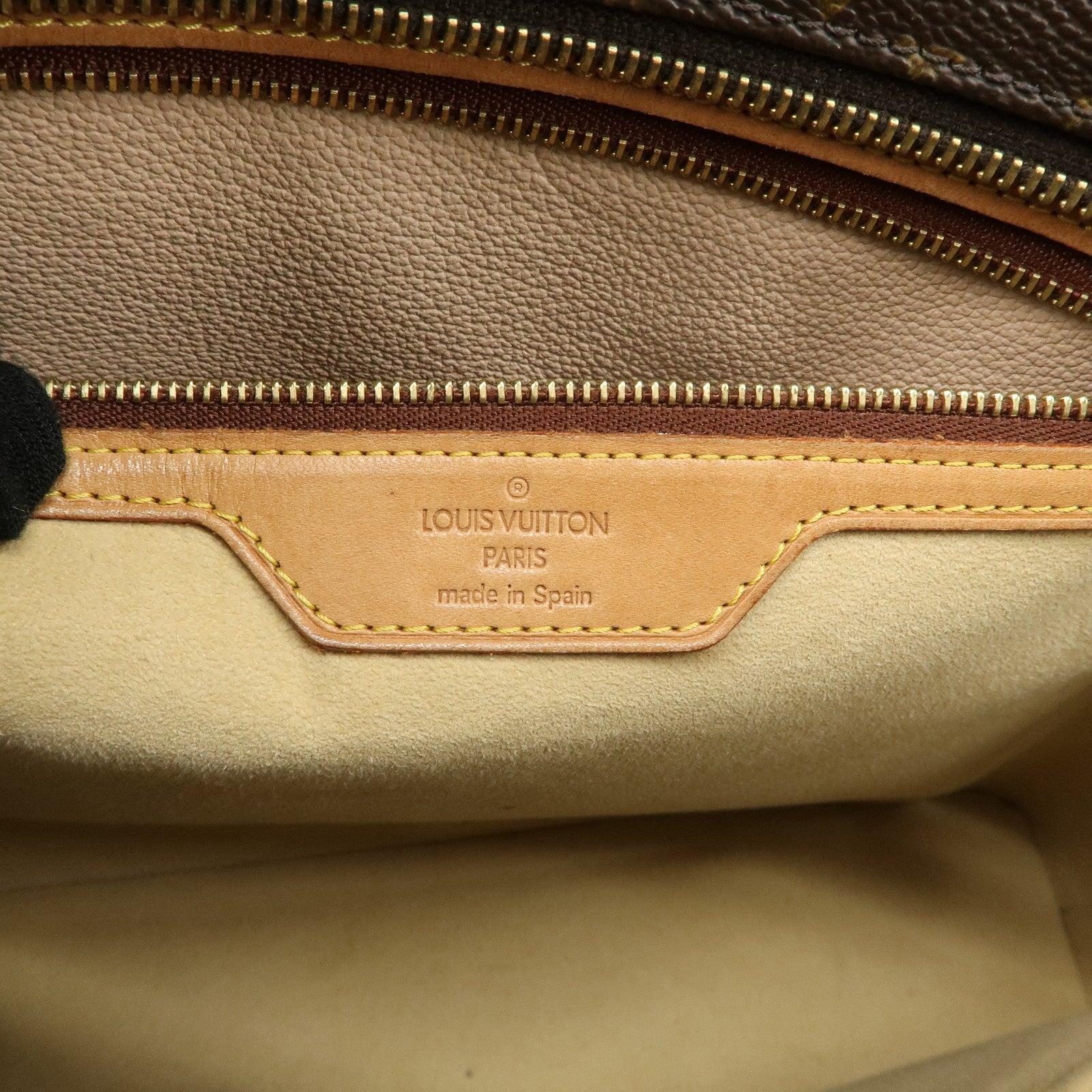 Louis Vuitton Monogram Luco Tote Bag Hand Bag Brown M51155 Used