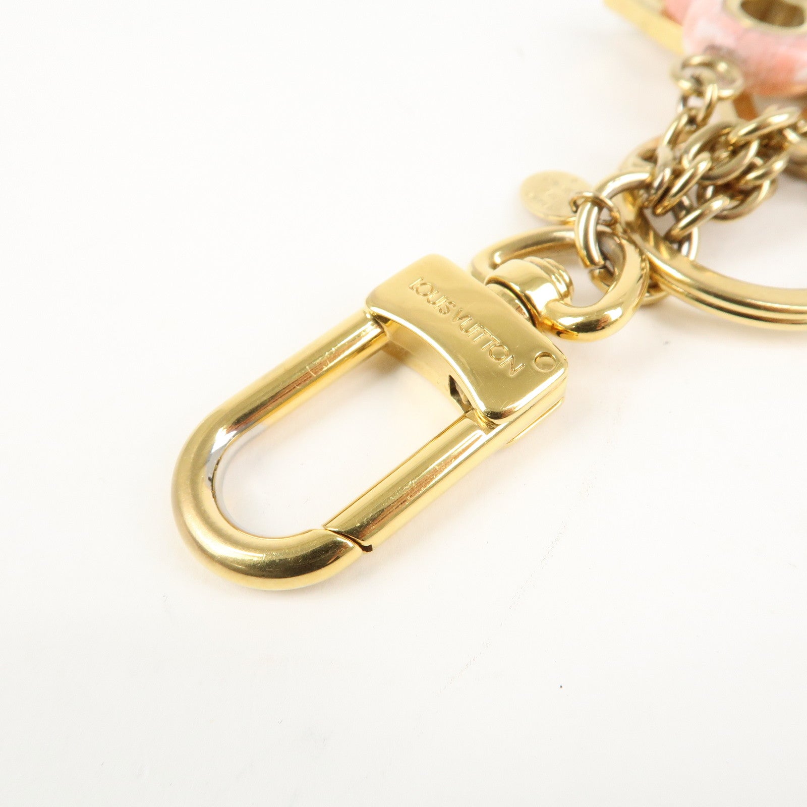 Louis Vuitton Porte Cles Color Line Charm Key Ring M64525 Used