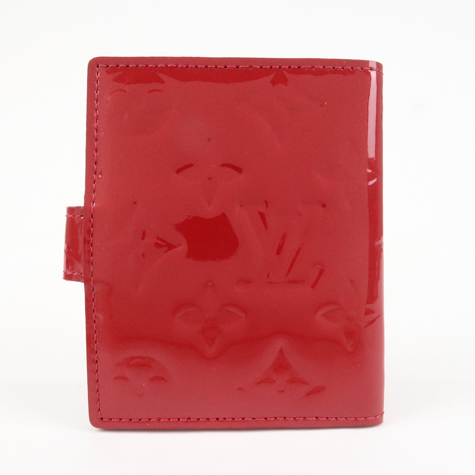 Louis Vuitton Monogram Vernis Agenda Mini Planner Cover Red R21021 Used
