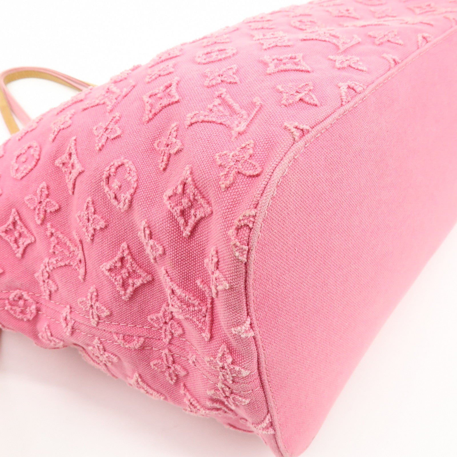 Louis Vuitton Monogram Stone Neverfull MM Tote Bag Rose M40834