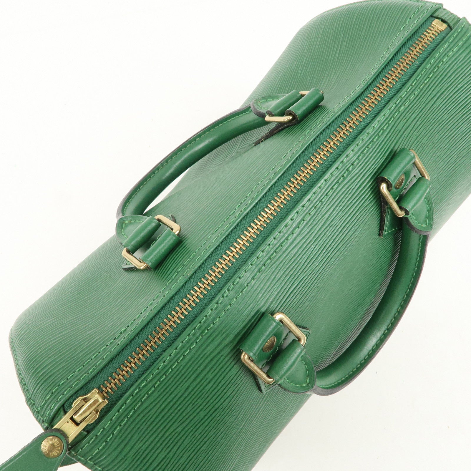 Louis Vuitton Epi Speedy 30 Hand Bag Boston Bag Borneo Green M43004 Used