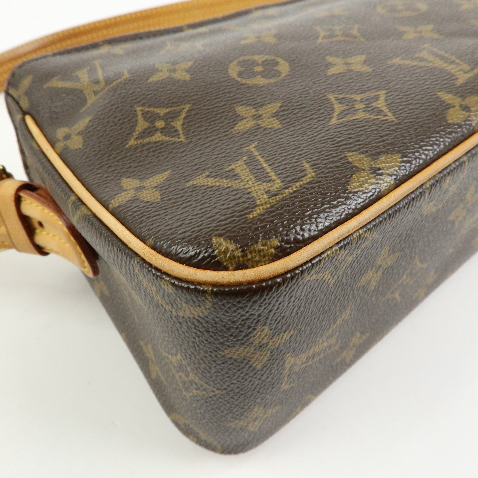 Louis Vuitton Monogram Vivacite Shoulder Bag Hand Bag Brown M51164