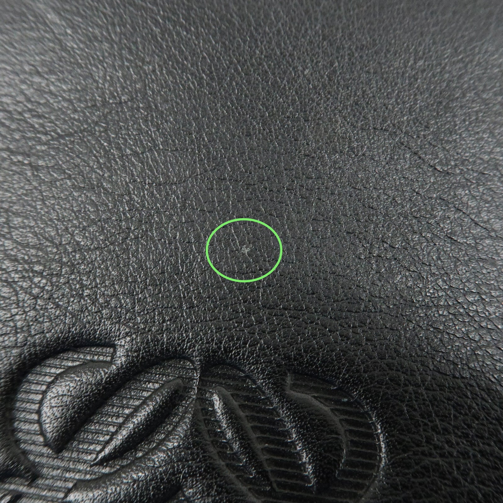 LOEWE Anagram Leather Clutch Bag Black Gold Hardware