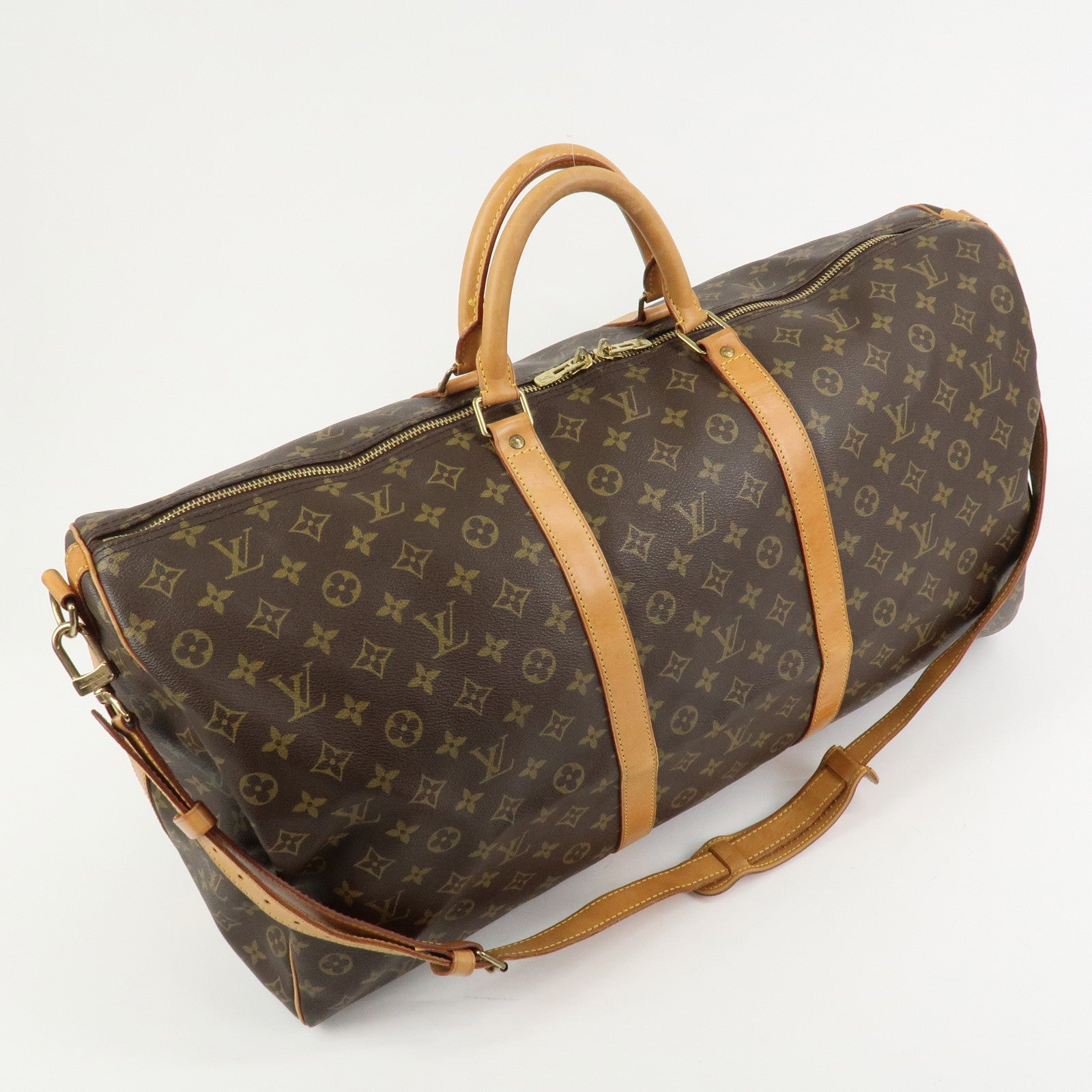 Louis Vuitton Monogram Keep All Bandouliere 60 Boston Bag M41412