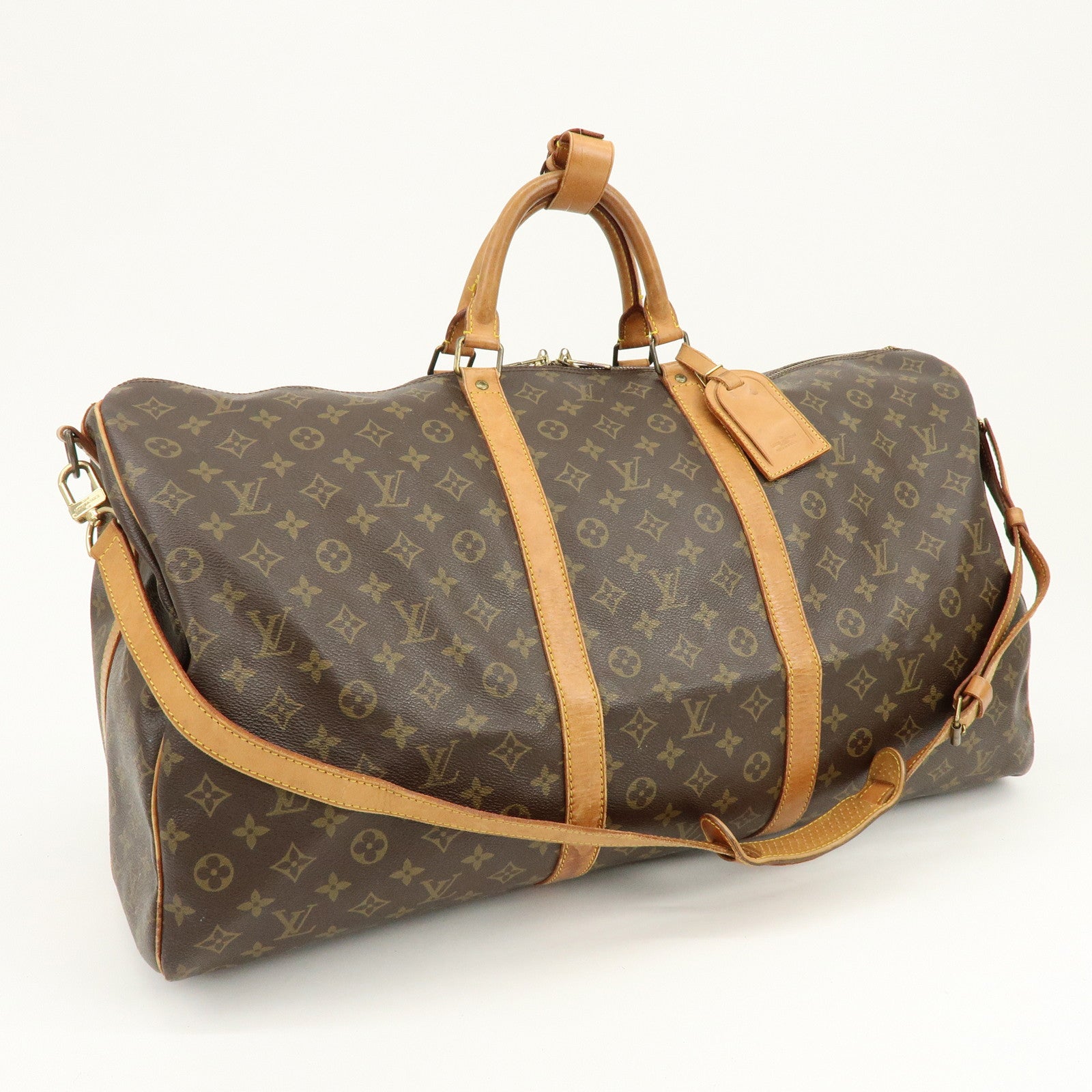 Louis Vuitton Monogram Keep All Bandouliere 60 Boston Bag M41412
