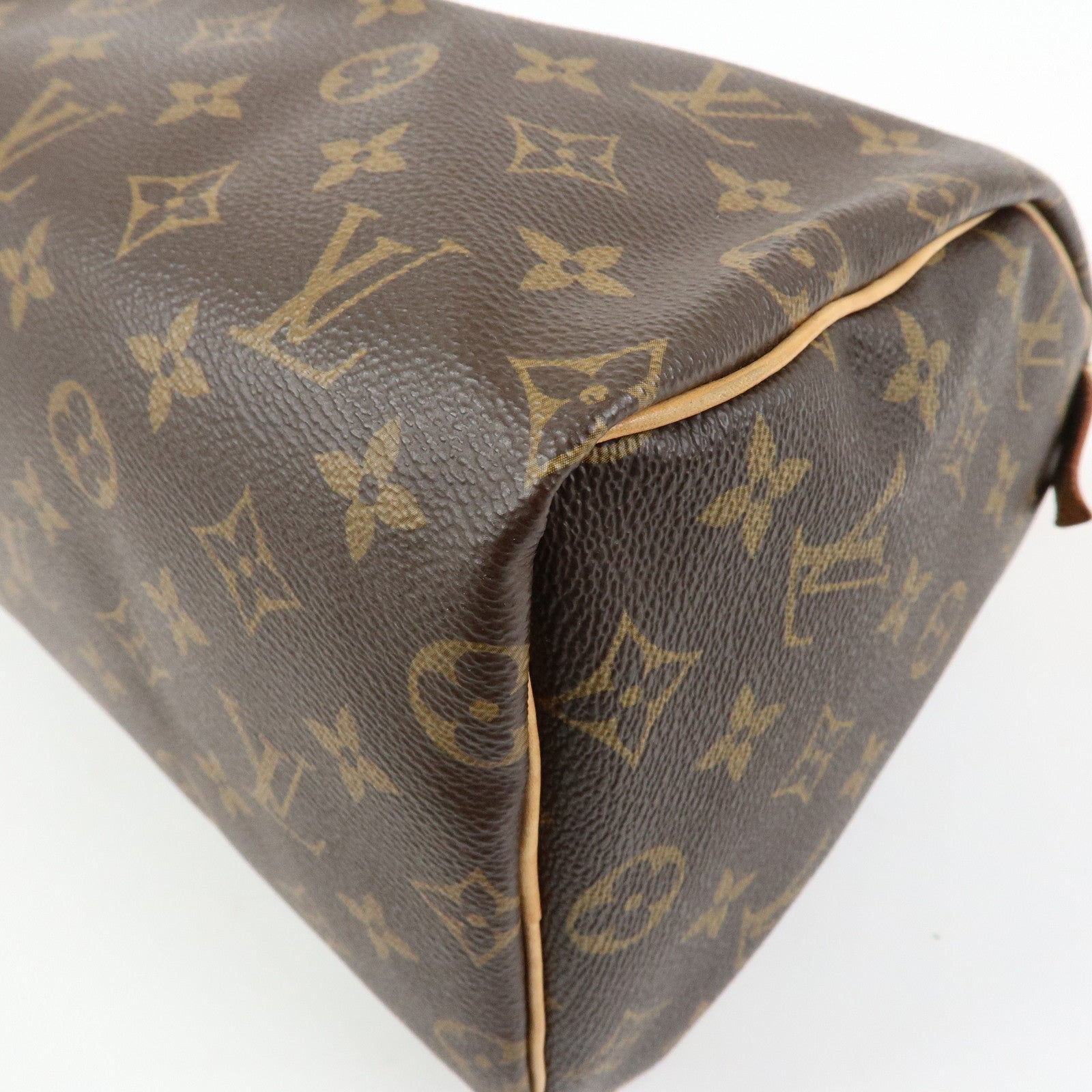 Louis Vuitton Monogram Speedy 25 Hand Bag Boston Bag Brown M41109