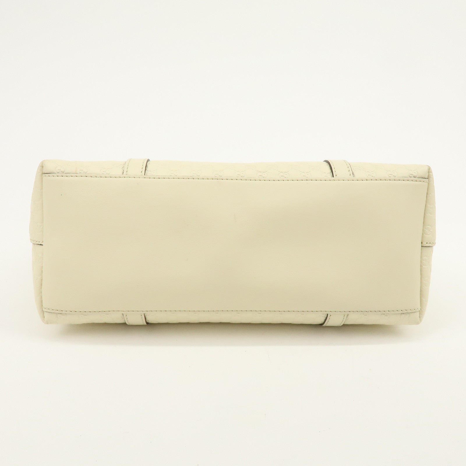 GUCCI Microguccissima Leather 2Way Bag Hand Bag Ivory 449656