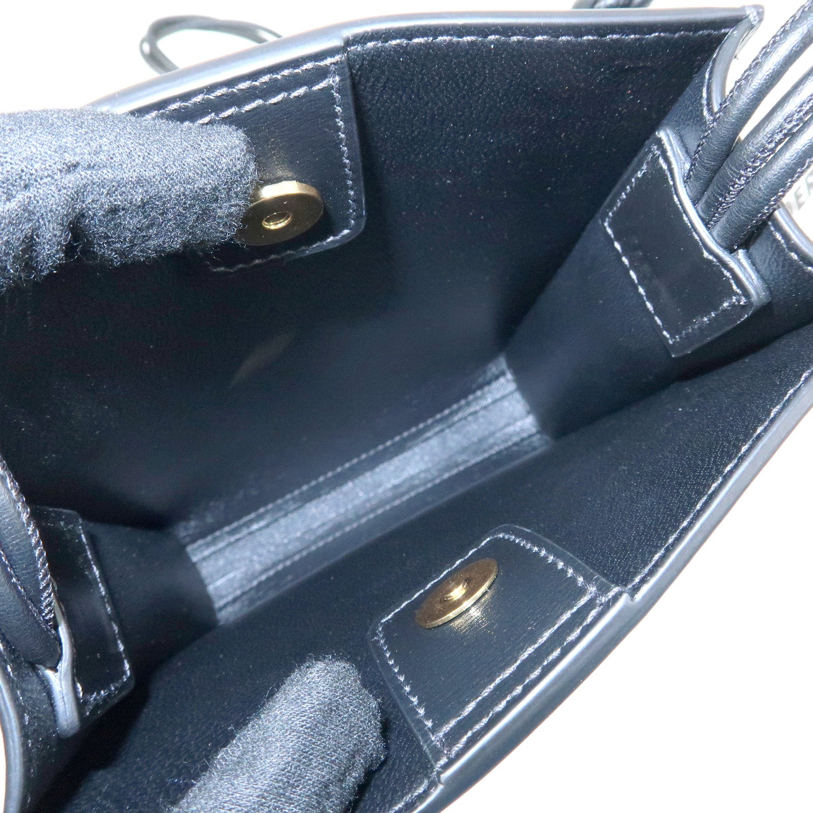 JIL SANDER Tangle Leather Small Shoulder Bag Crossbody Bag Black