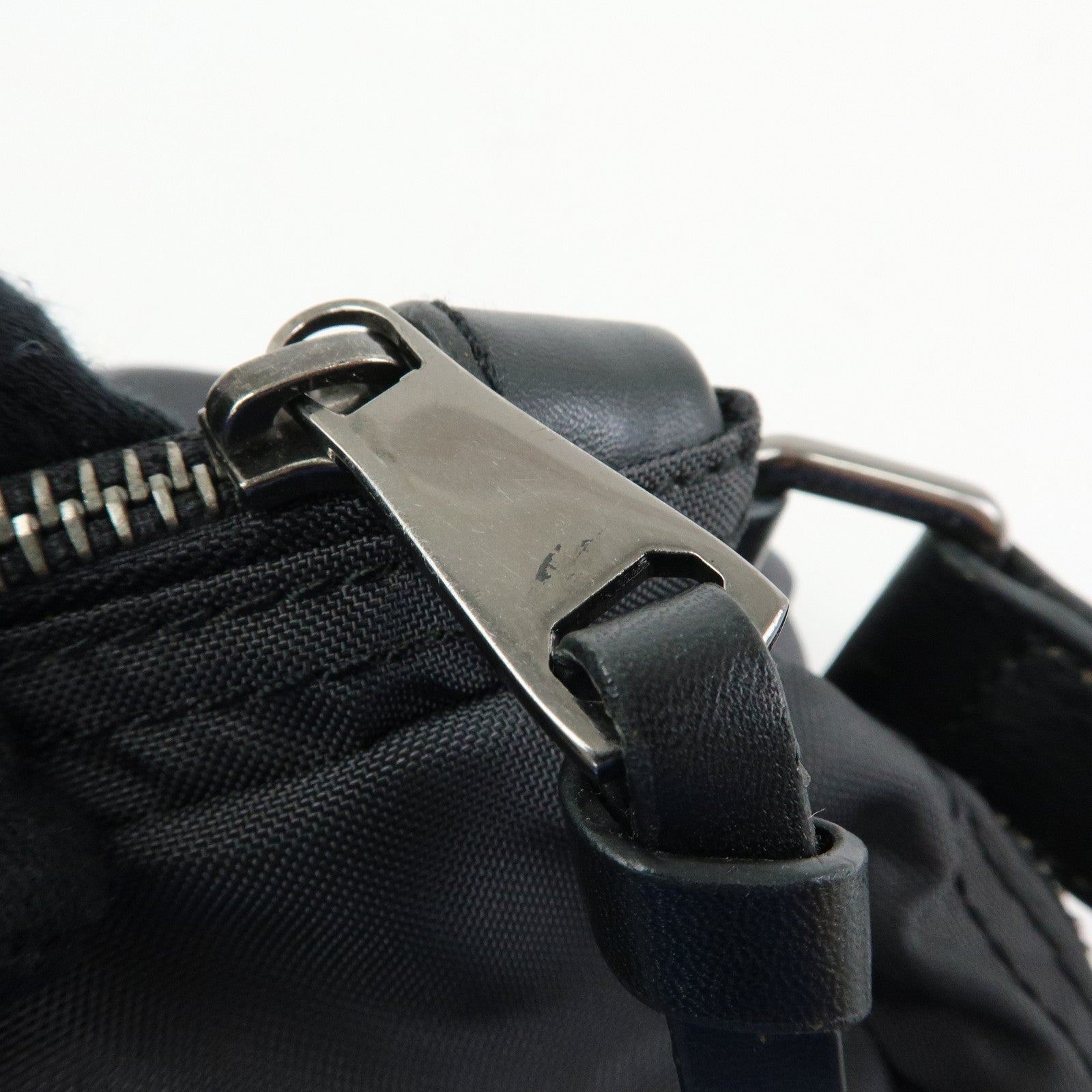 Dolce & Gabbana Nylon Leather Waist Bag Body Bag Black