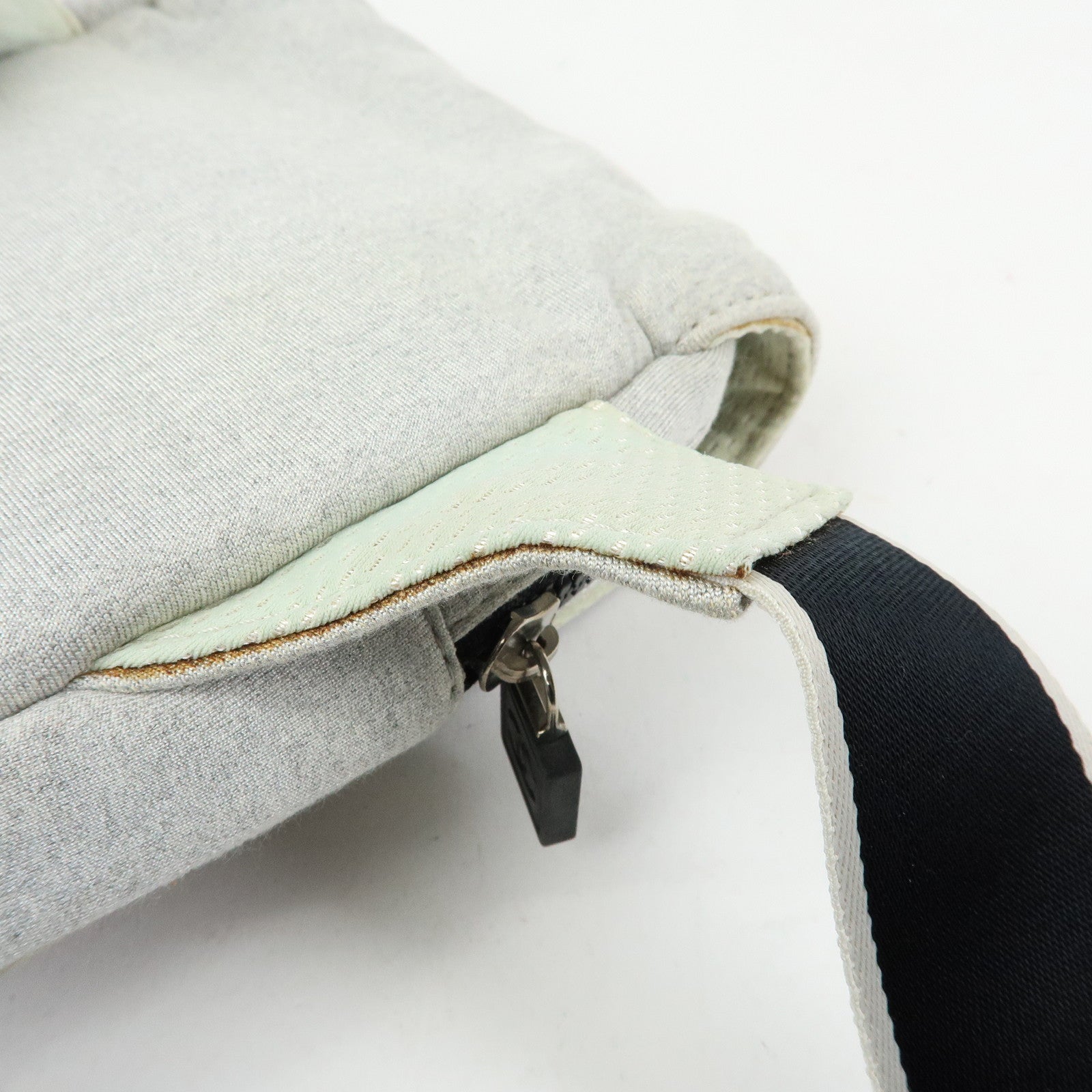 CHANEL CHANEL Sports Cotton Waist Bag Body Bag Gray