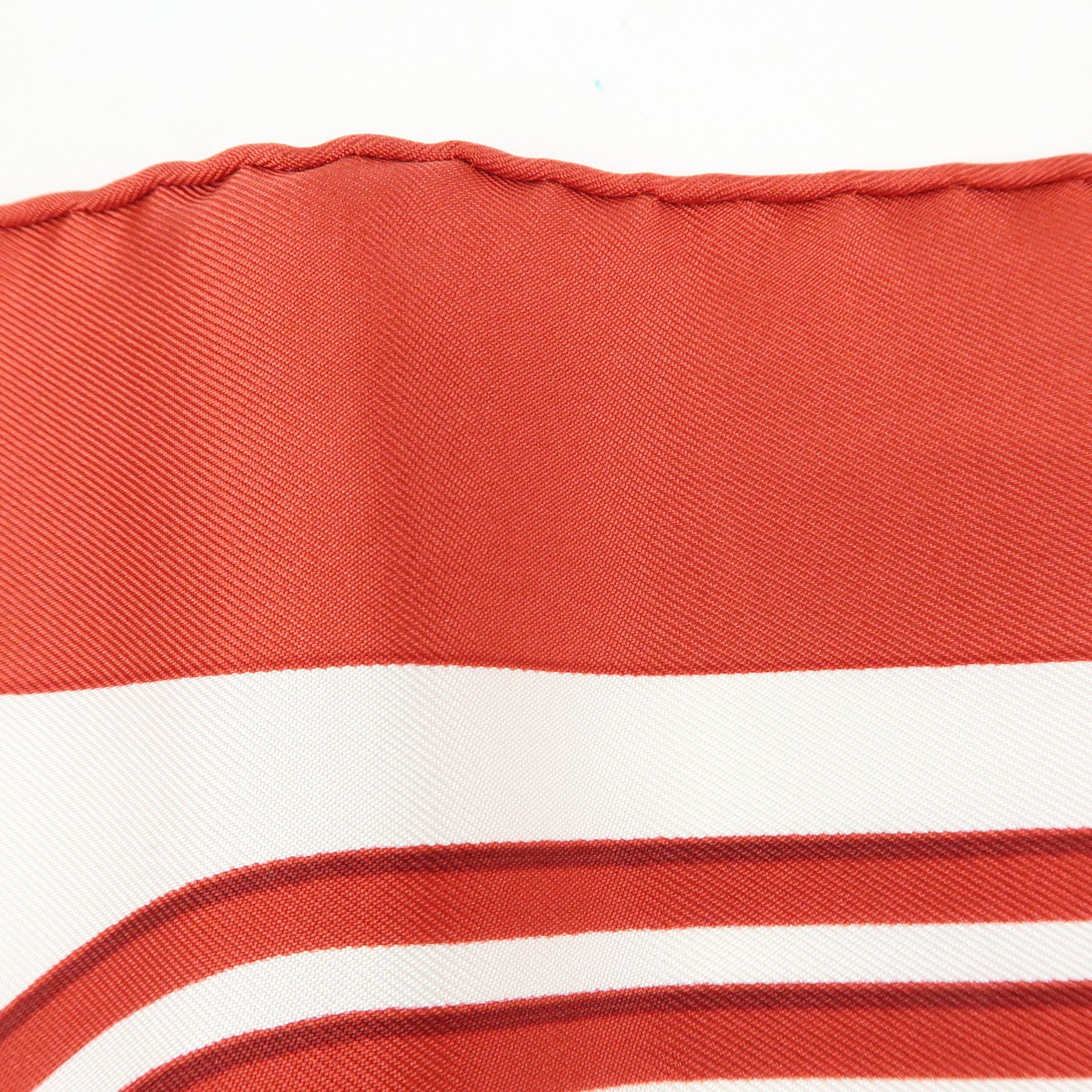 HERMES Carre 42 Silk 100% Scarf BRIDES de GALA Red White
