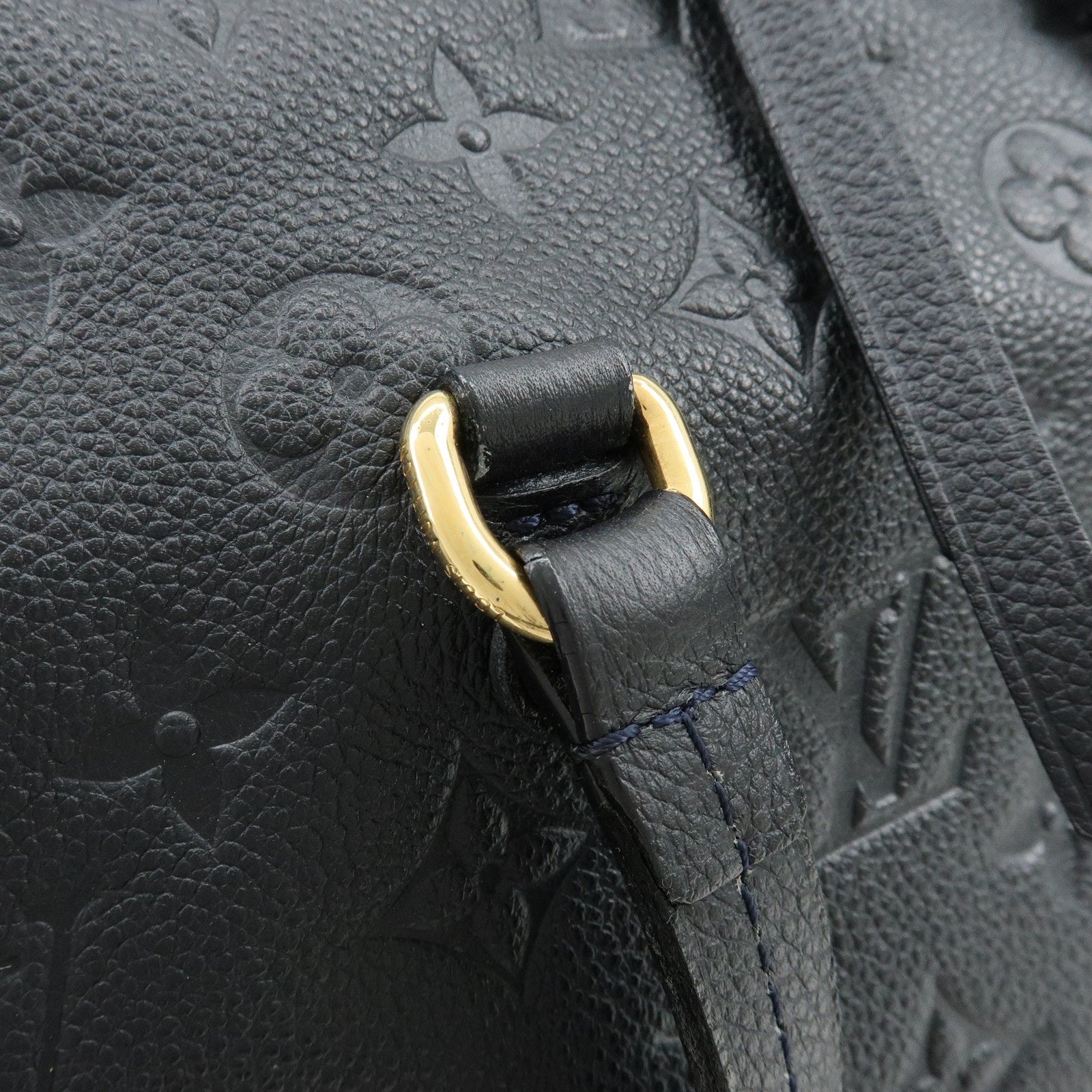 Louis Vuitton Monogram Empreinte Luminuse PM Tote Bag Navy M93410