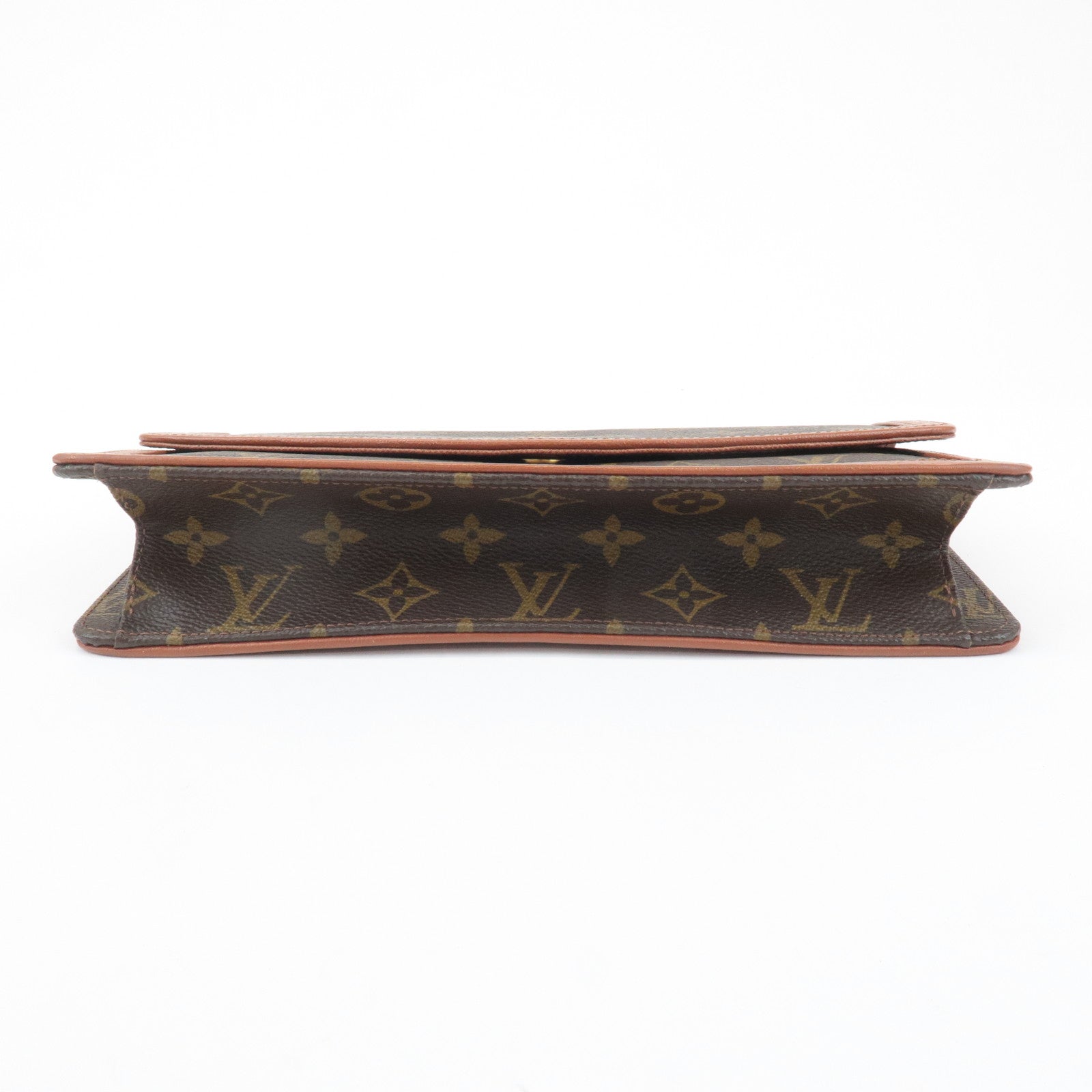 Louis Vuitton Monogram Leather Pochette Damme PM Clutch Bag M51812