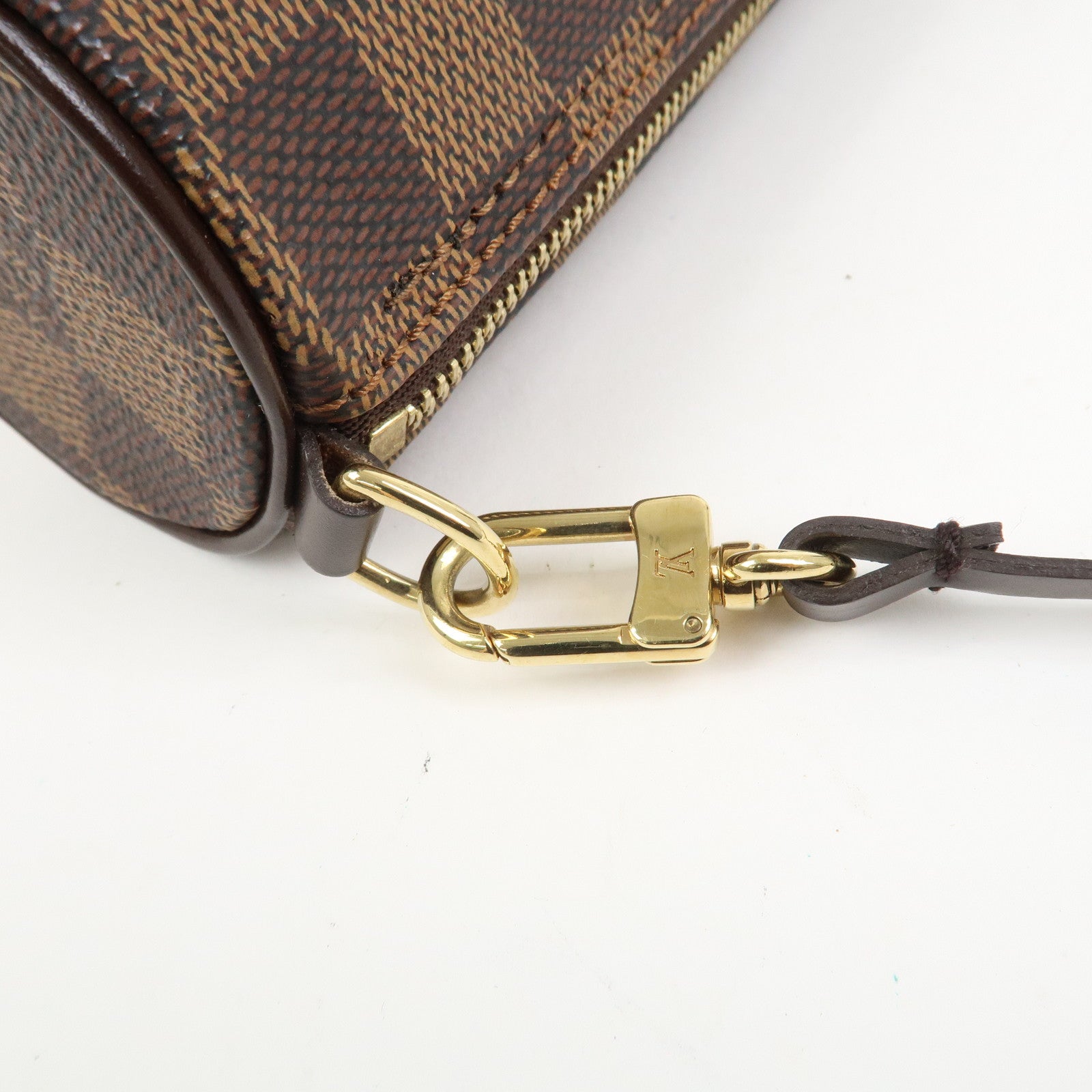 Louis Vuitton Damier Ebene Mini Pouch for Papillon Bag Brown