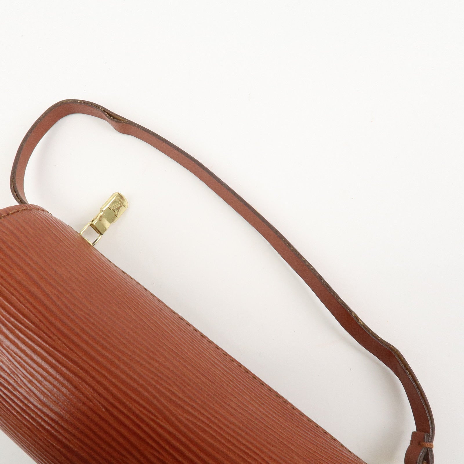 Louis Vuitton Epi Set of 3 Leather Soufflot Pouch Blue Kenya Brown