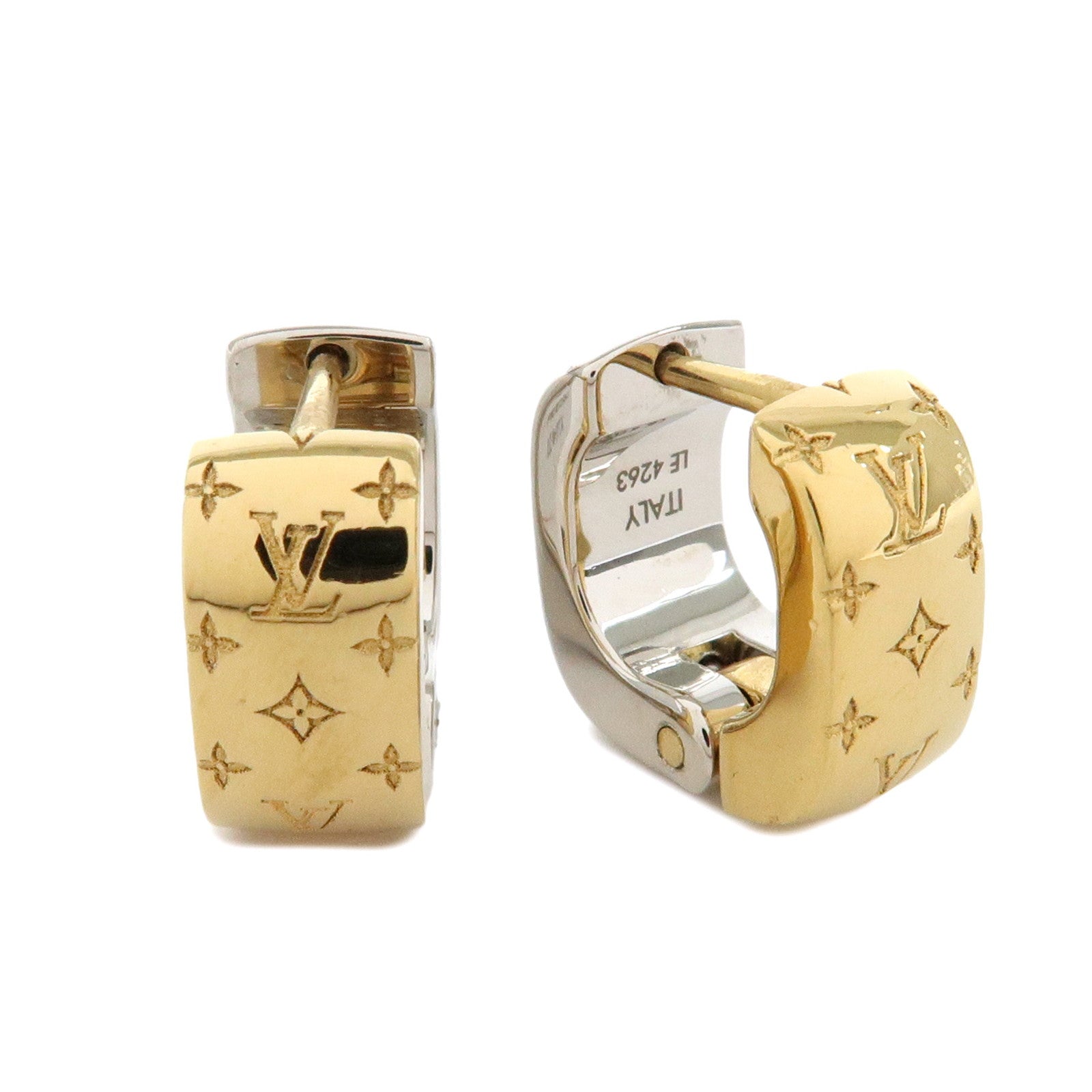 Louis Vuitton Boucles d’oreilles Nanogram Metal Earrings M00397