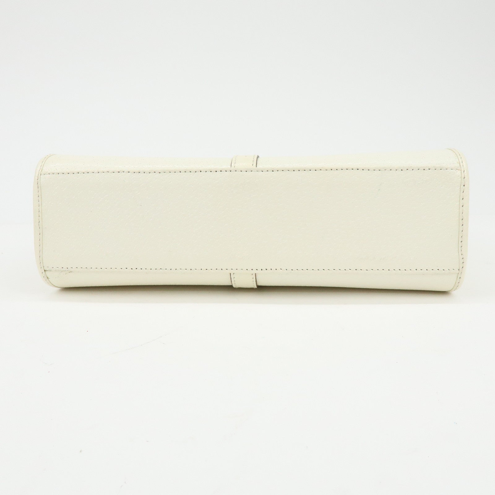 GUCCI Jackie GG Leather Shoulder Bag Hand Bag White 002.1068