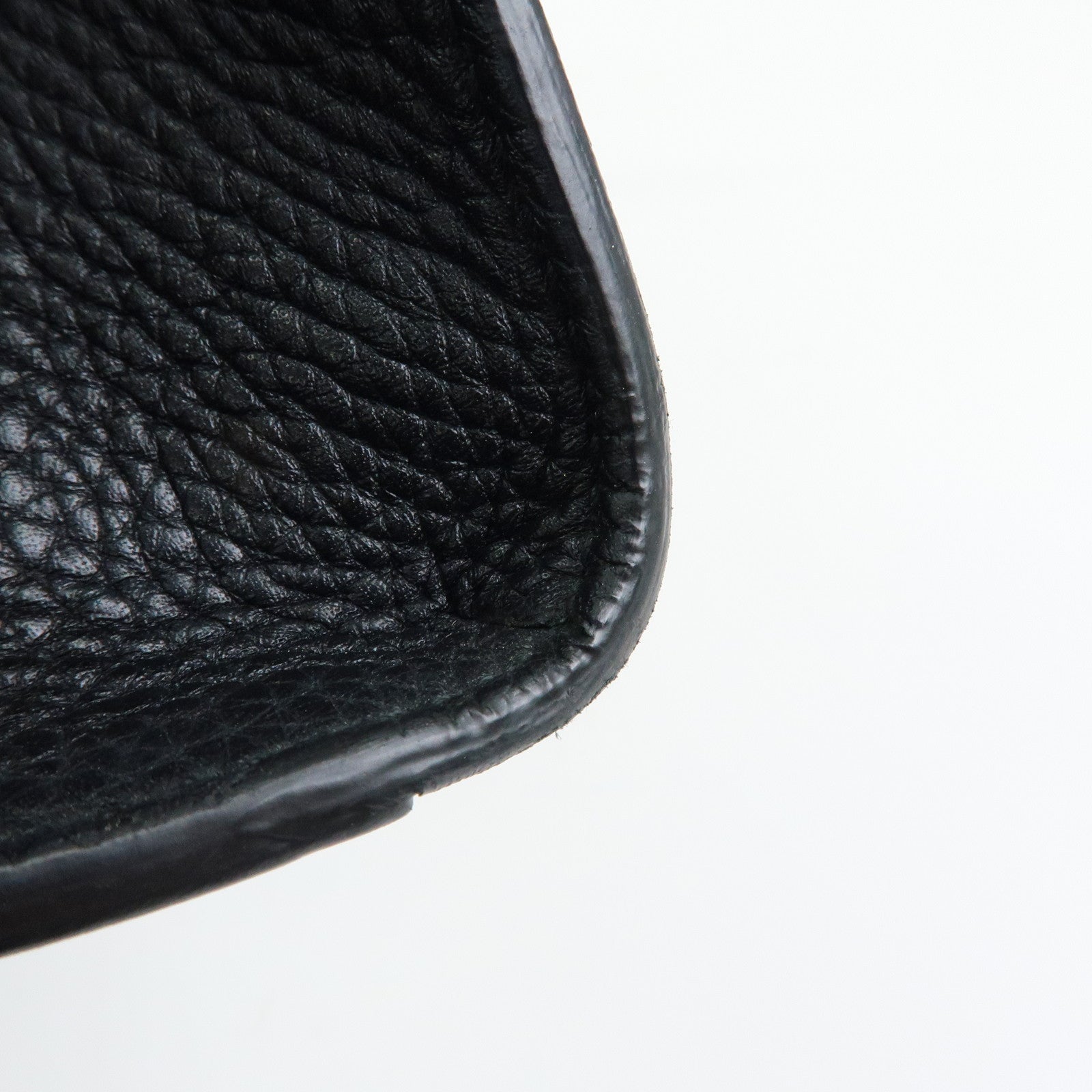 GUCCI Double G Calf Leather 2Way Bag Shoulder Bag Black 421890