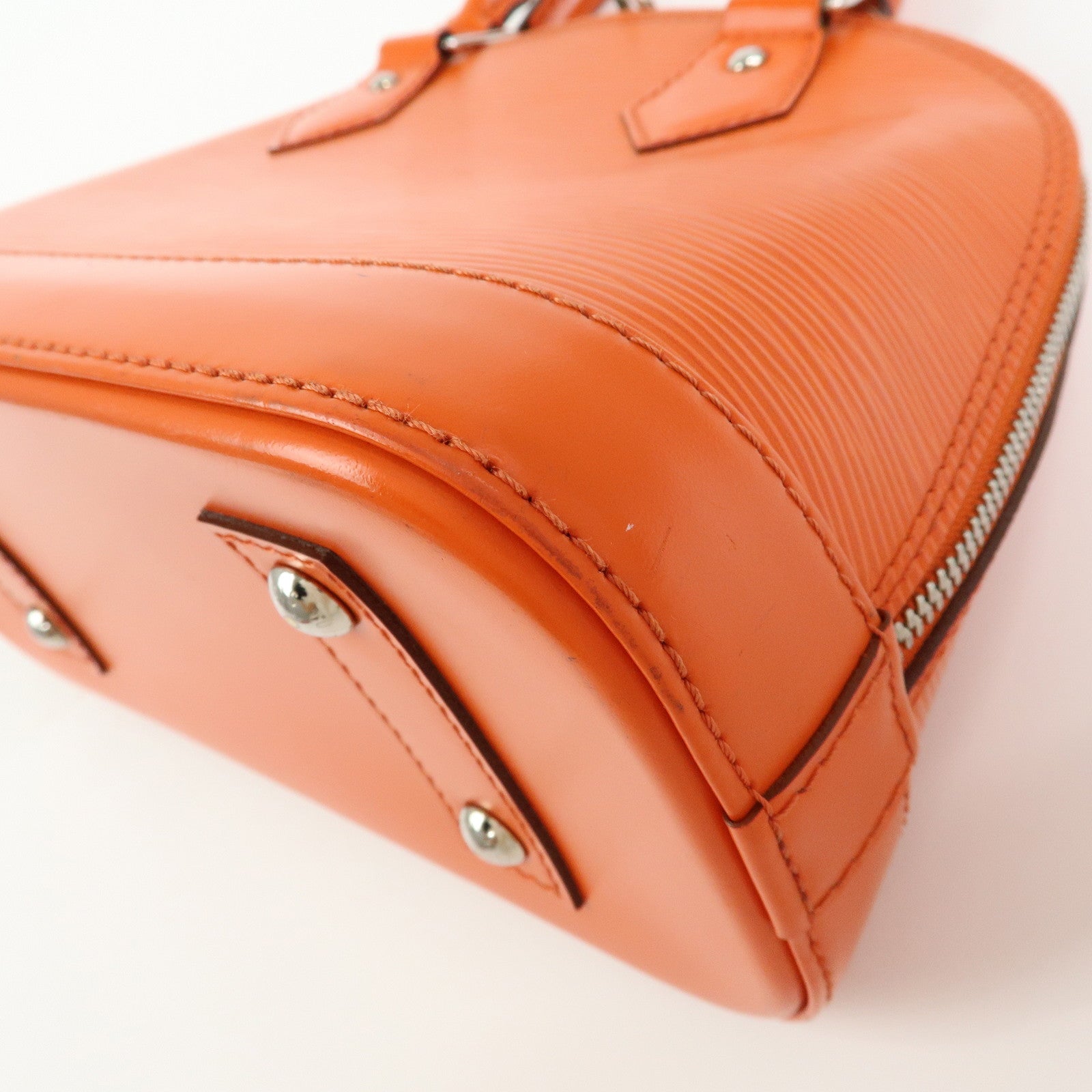 Louis Vuitton Epi Leather Alma BB 2Way Bag Hand Bag Orange M40854