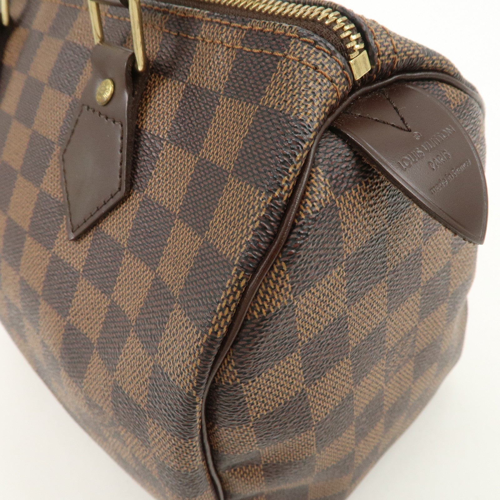 Louis Vuitton Damier Ebene Speedy 25 Hand Bag Boston Bag N41532