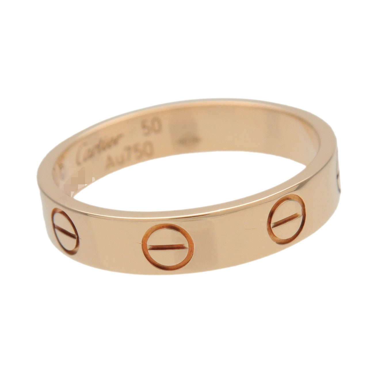 Cartier Mini Love Ring #50 K18 750YG Yellow Gold US5-5.5 EU50