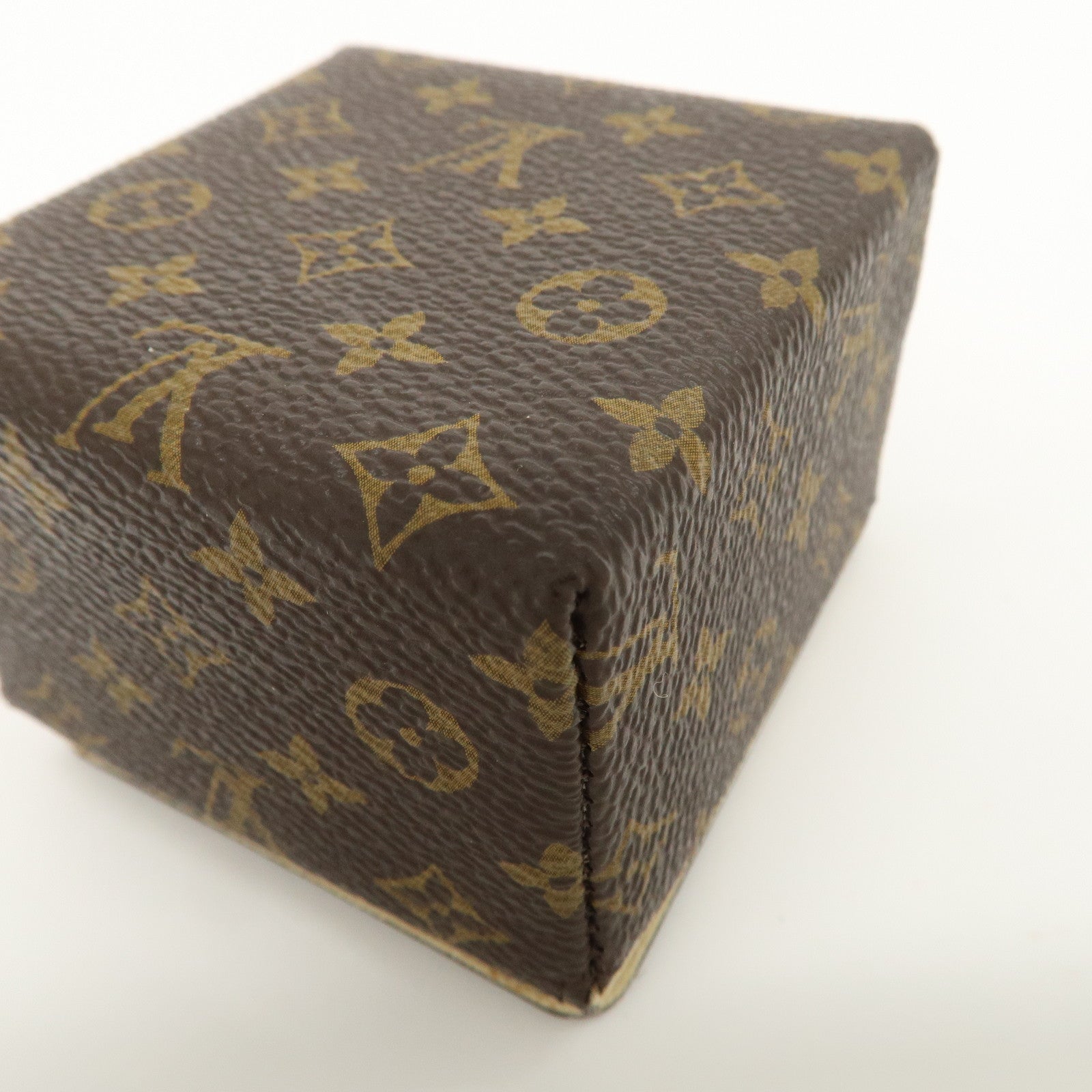 Louis Vuitton Monogram Canvas Jewelry Case Jewelry Box Brown
