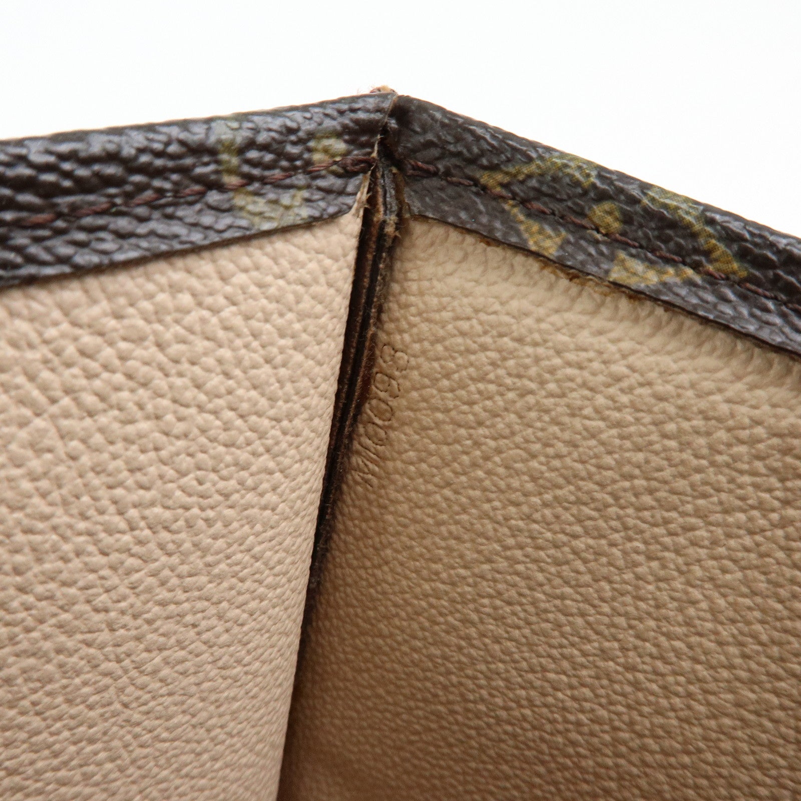 Louis Vuitton Monogram Sac Plat Tote Bag Hand Bag Brown M51140