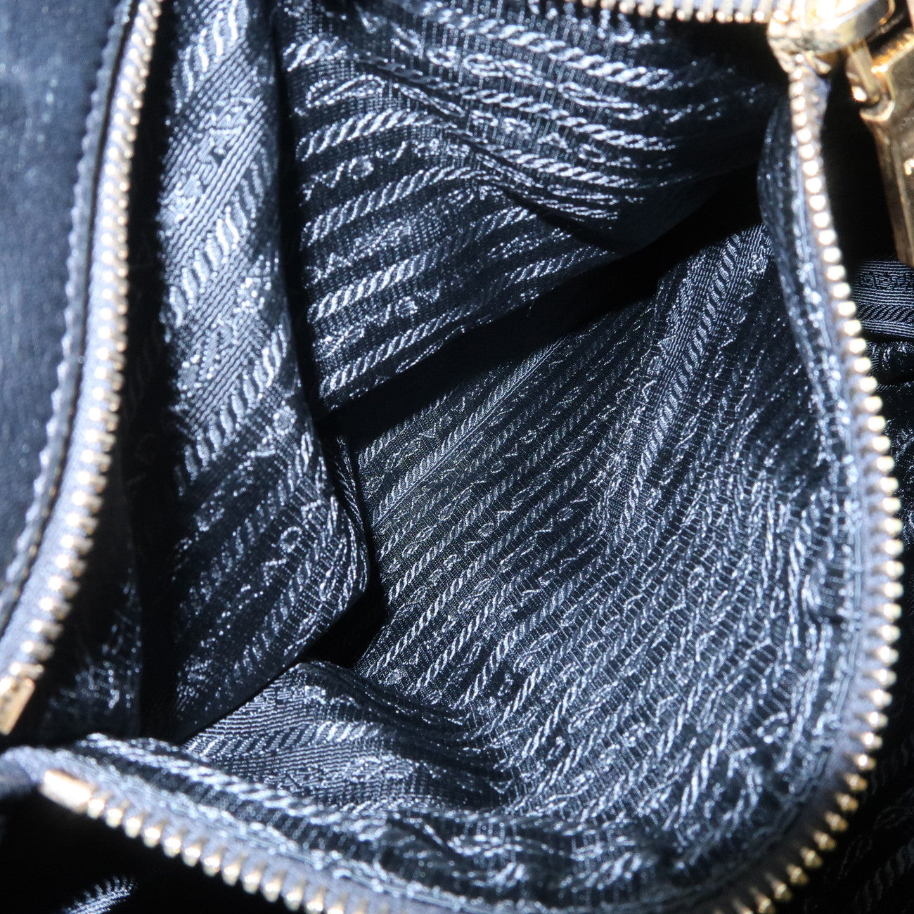 PRADA Nylon Leather 2Way Hand Bag Shoulder Bag Black BN1336