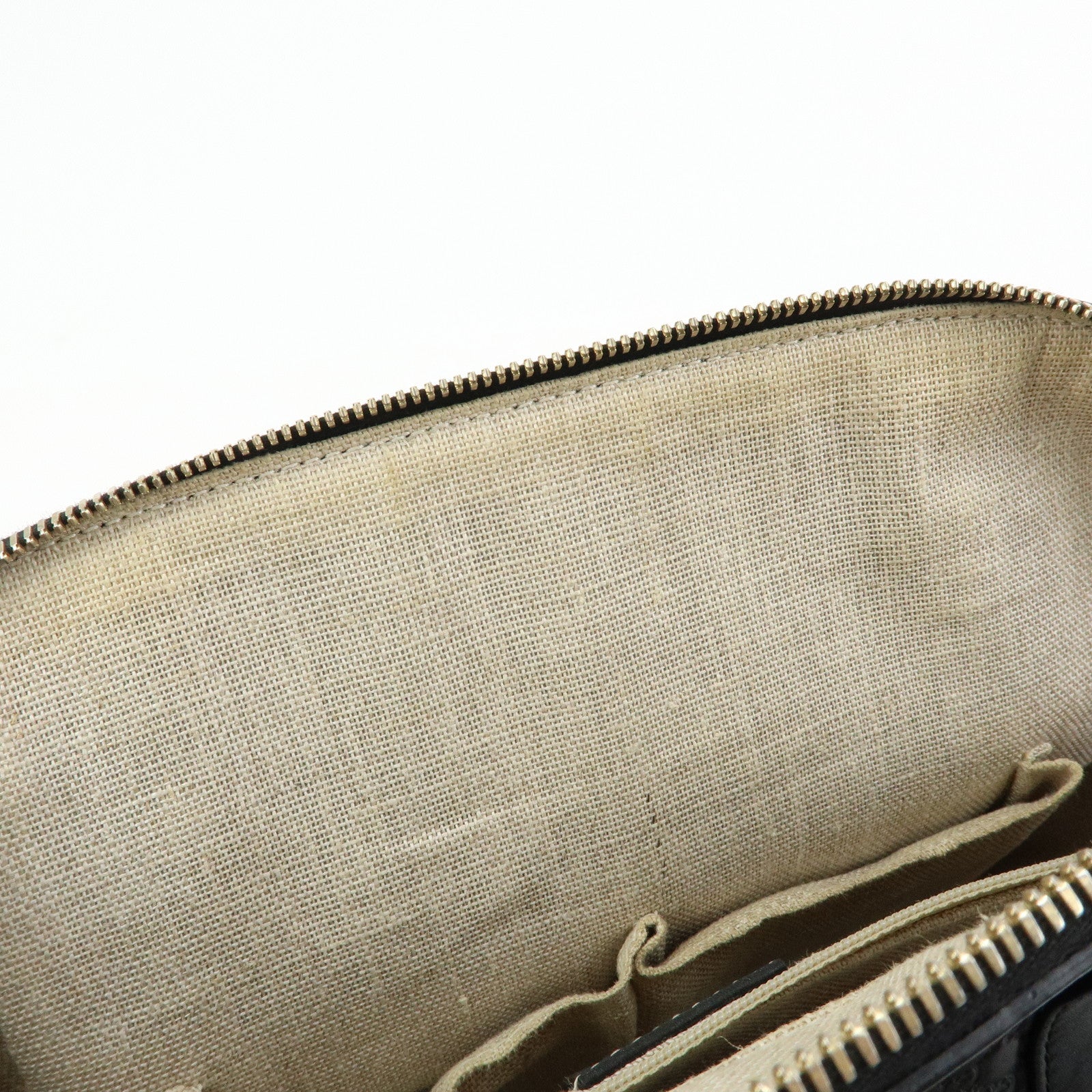 GUCCI Microguccissima Leather 2WAY Bag Hand Bag Black 449663