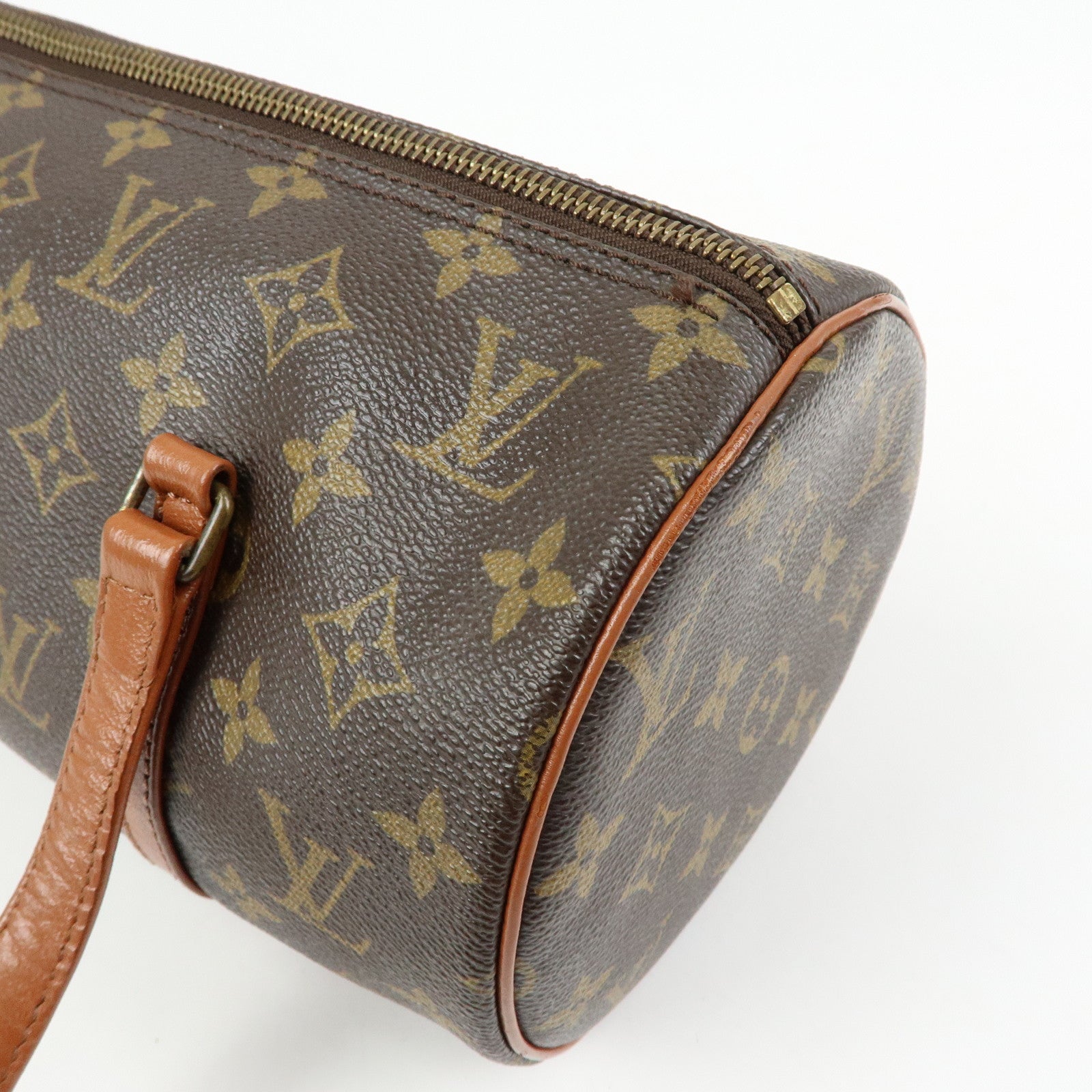 Louis Vuitton Monogram Papillon 30 Hand Bag Brown M51365
