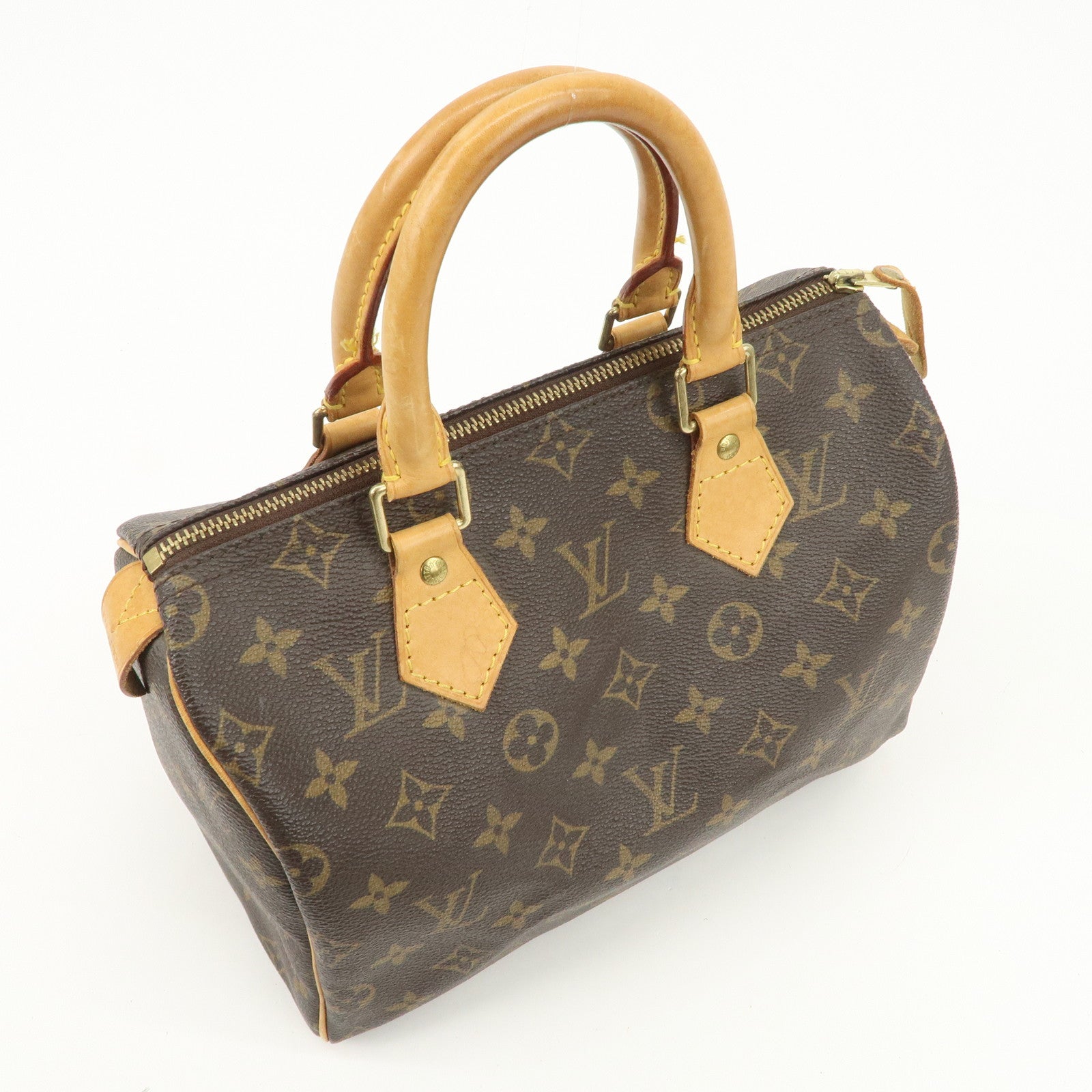 Louis Vuitton Monogram Speedy 25 Boston Bag Hand Bag Brown M41528