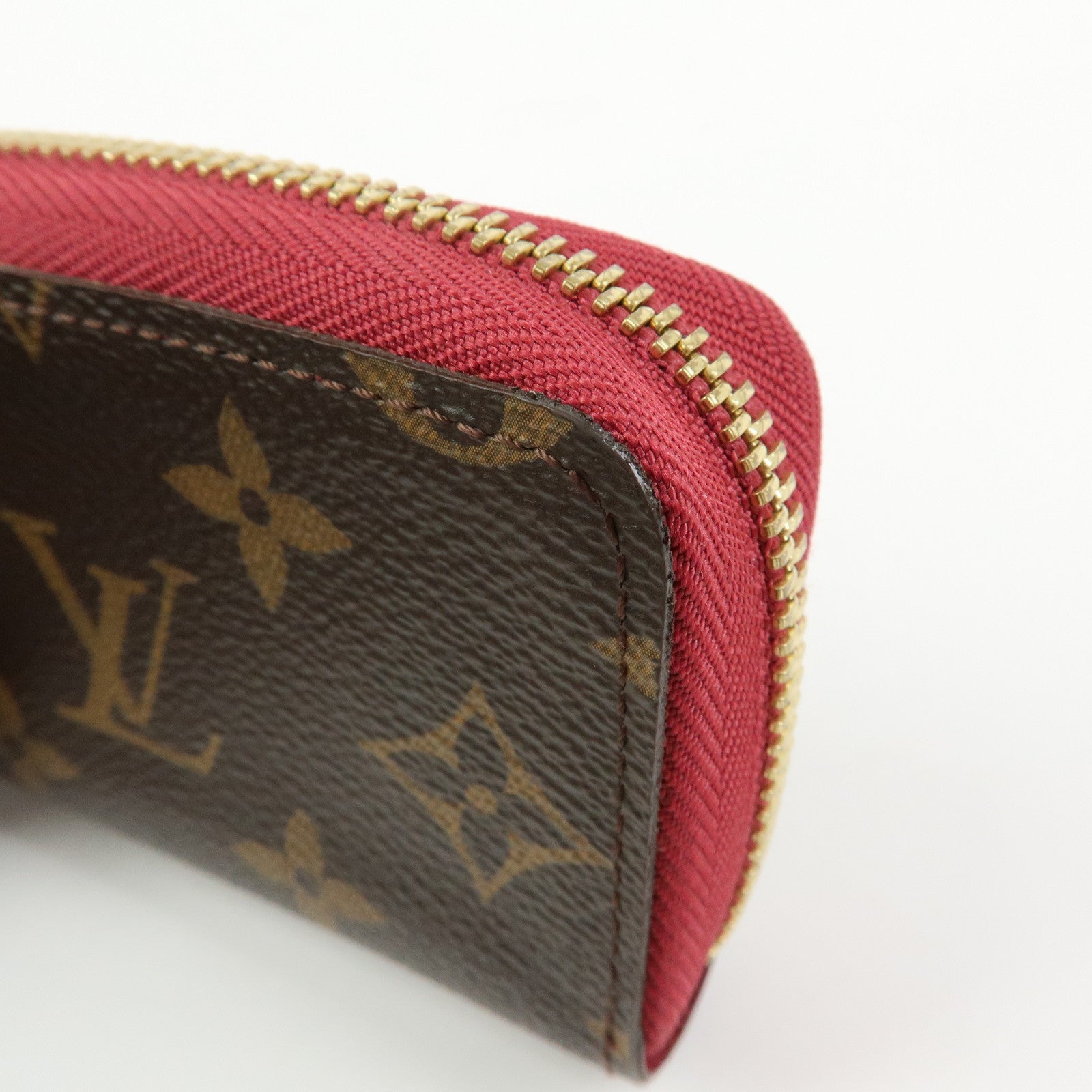 Louis Vuitton Monogram Multicartes Card Case Brown Fuchsia M61299