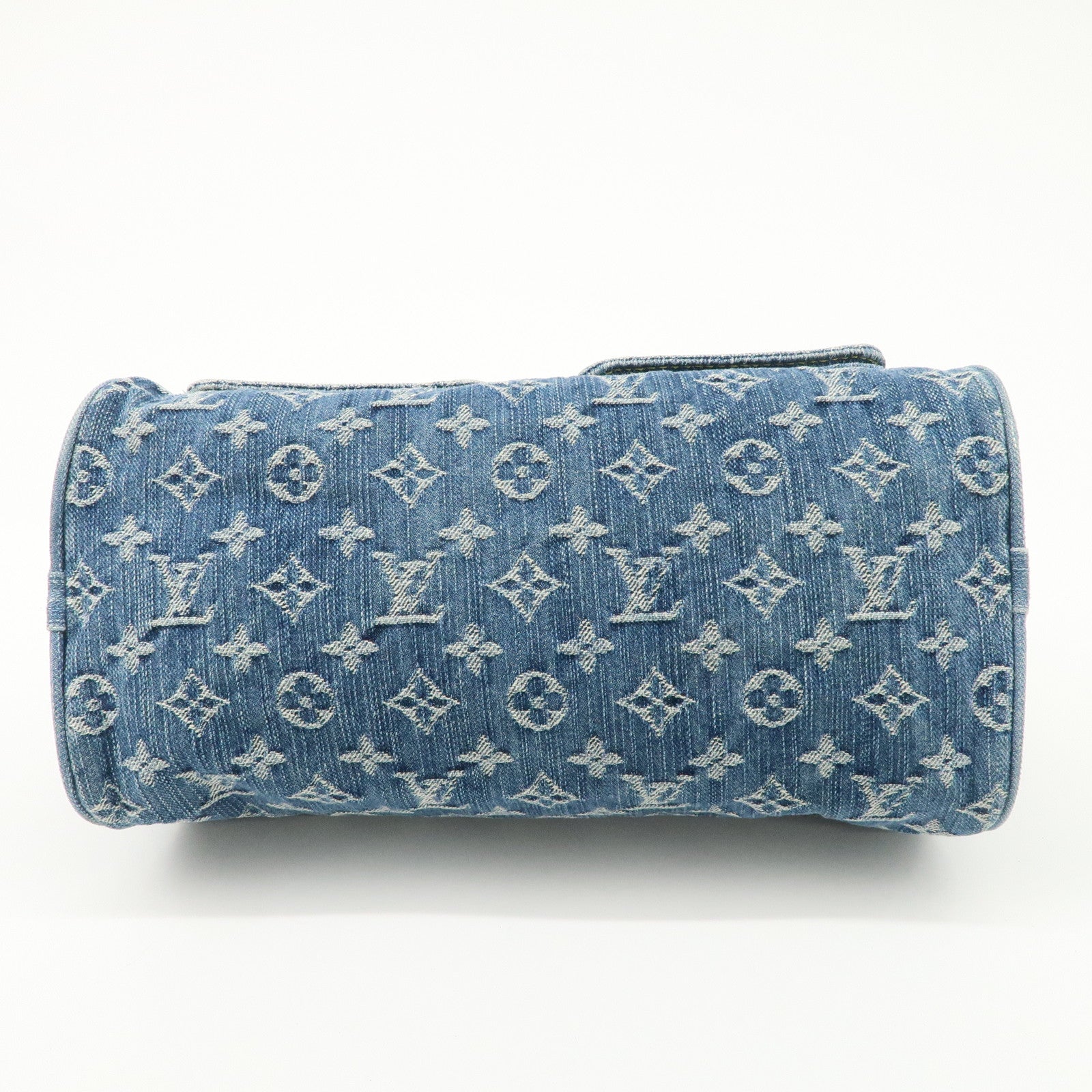 Louis Vuitton Monogram Denim Neo Speedy Boston Bag Blue M95019 Used