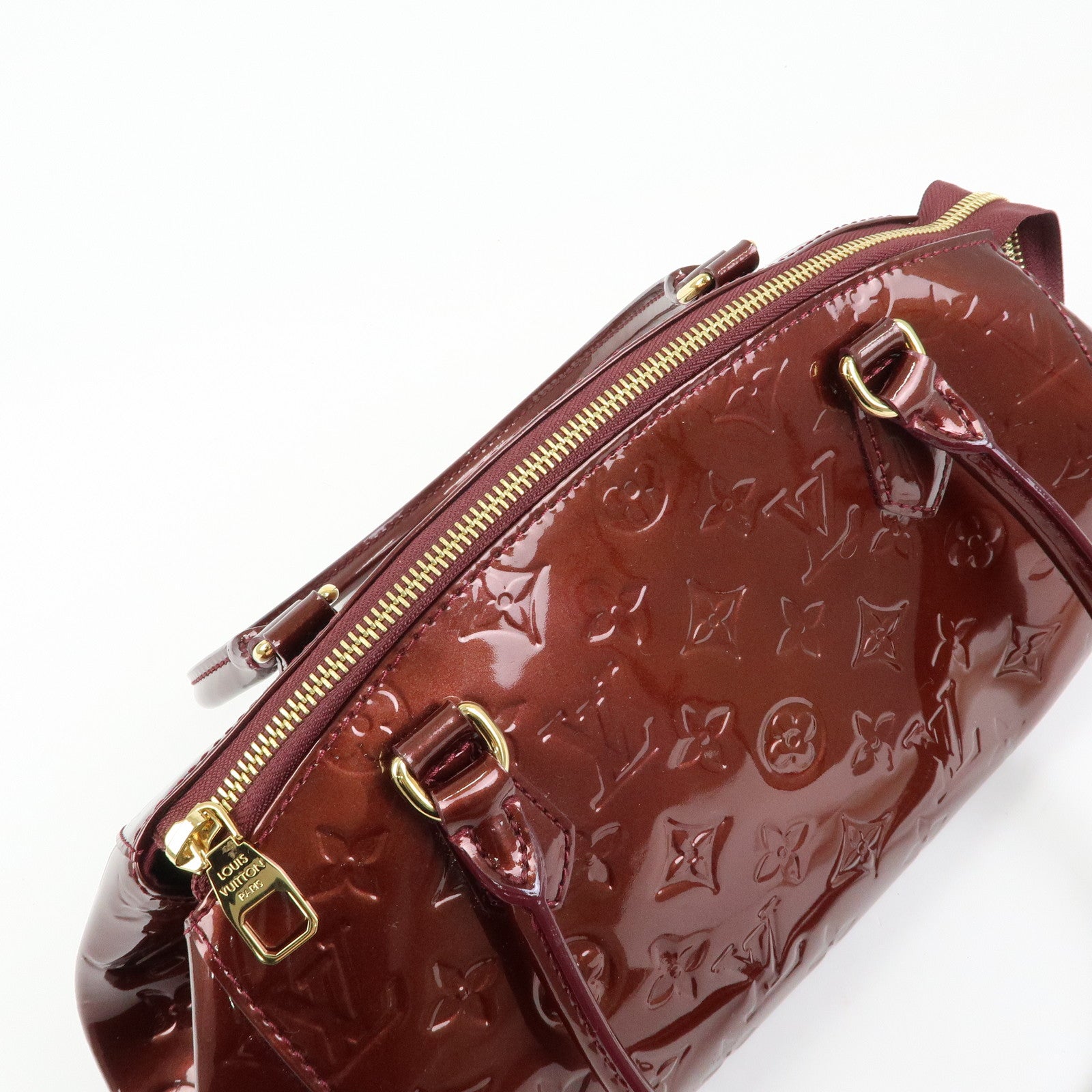 Louis Vuitton Monogram Vernis Sherwood PM Boston Hand Bag M91492