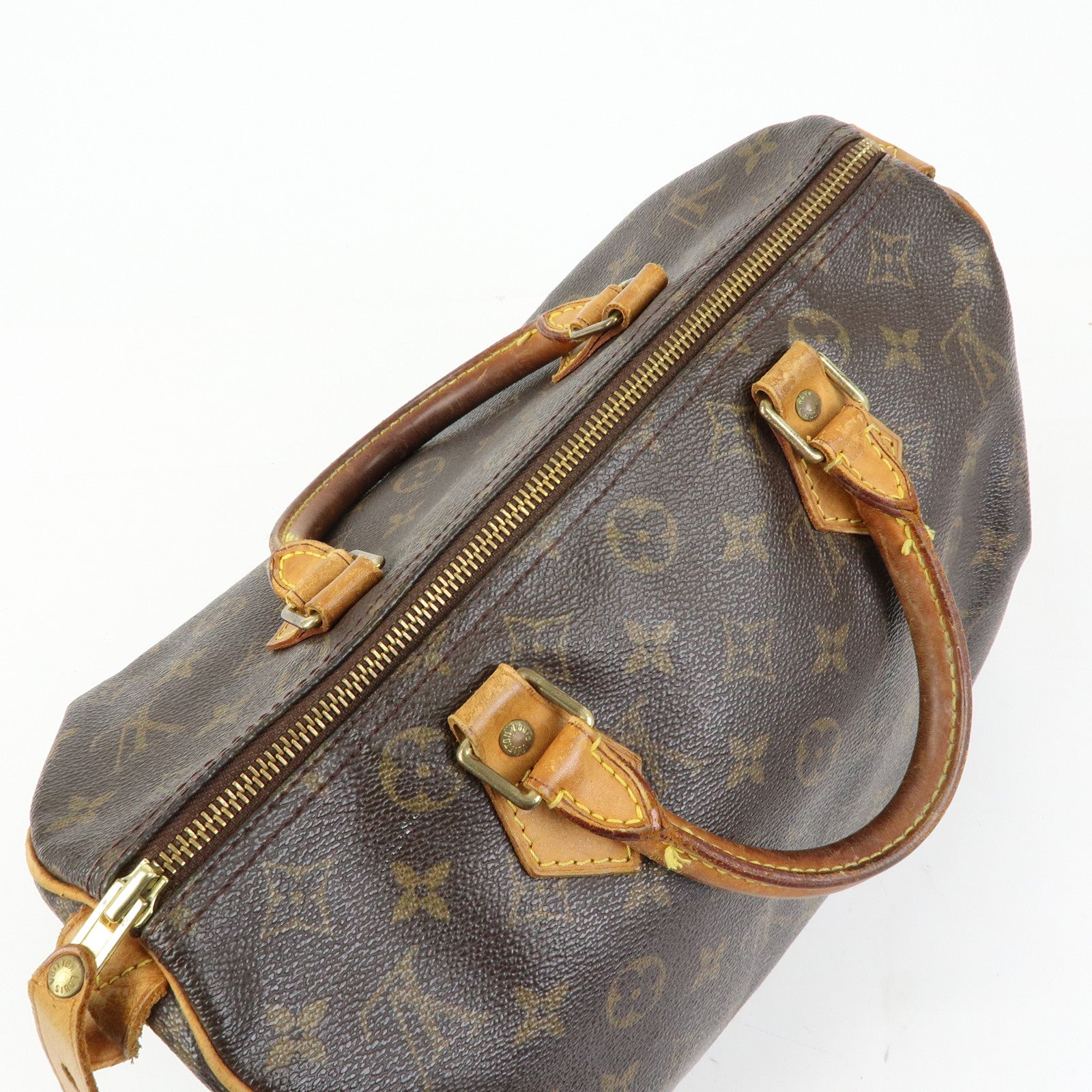 Louis Vuitton Monogram Speedy 30 Boston Bag Hand Bag Brown M41526