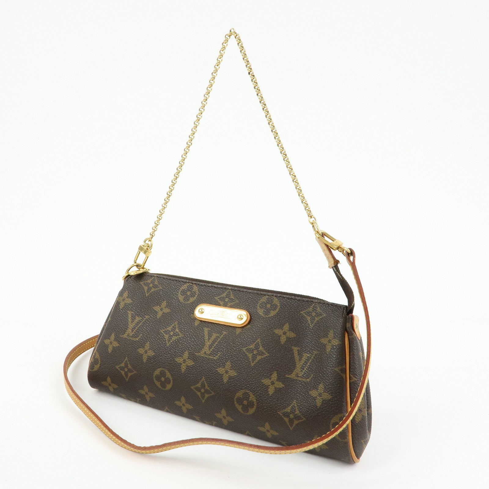 Louis Vuitton Monogram Eva 2Way Chain Shoulder Bag Brown M95567
