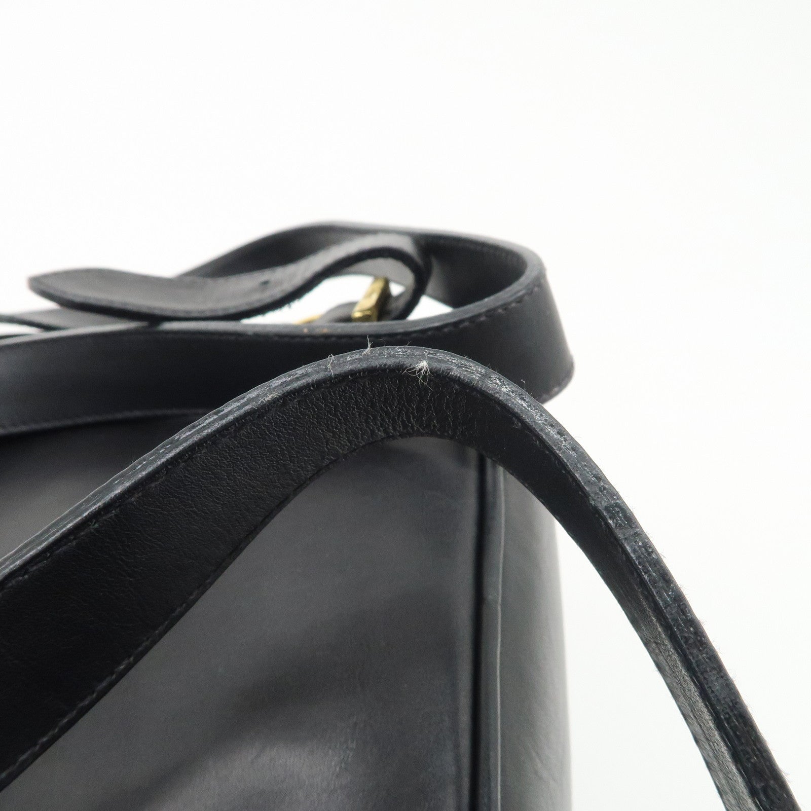 Ferragamo Gancini Leather Backpack Rucksack Black BV216148