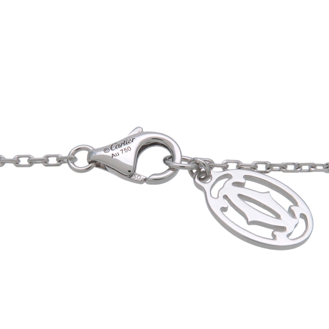 Cartier D'amour 1P Diamond Necklace SM 0.09ct 750WG White Gold