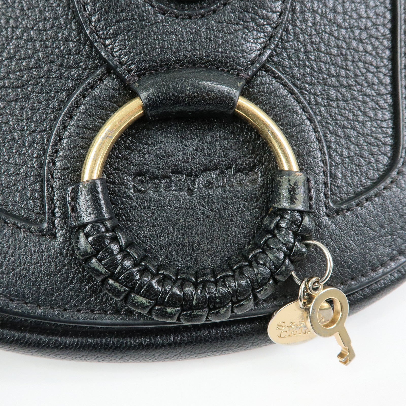 Chloe See By Chloe Hana Leather Shoulder Crossbody Bag Black