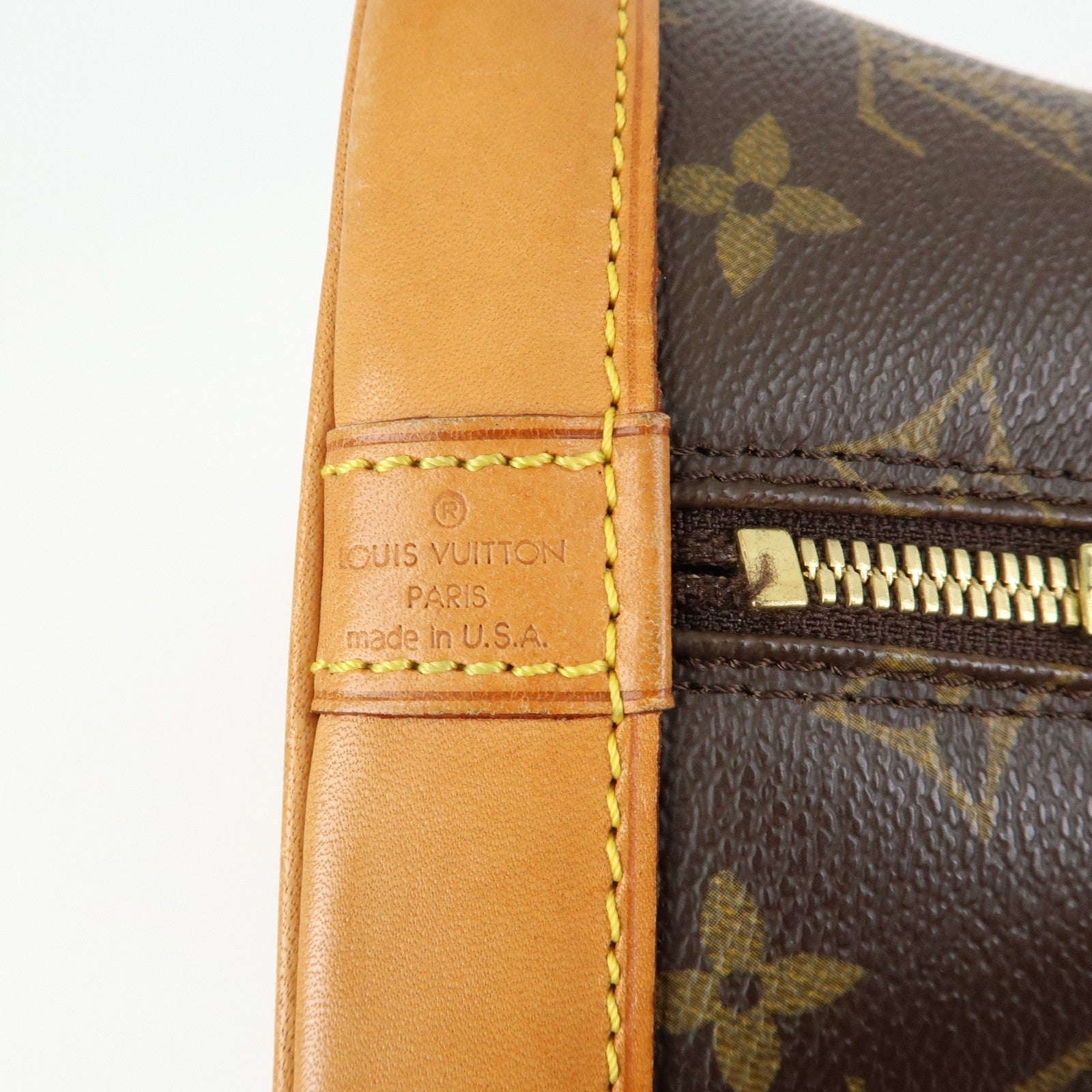 Louis Vuitton Monogram Alma PM Hand Bag Brown M51130