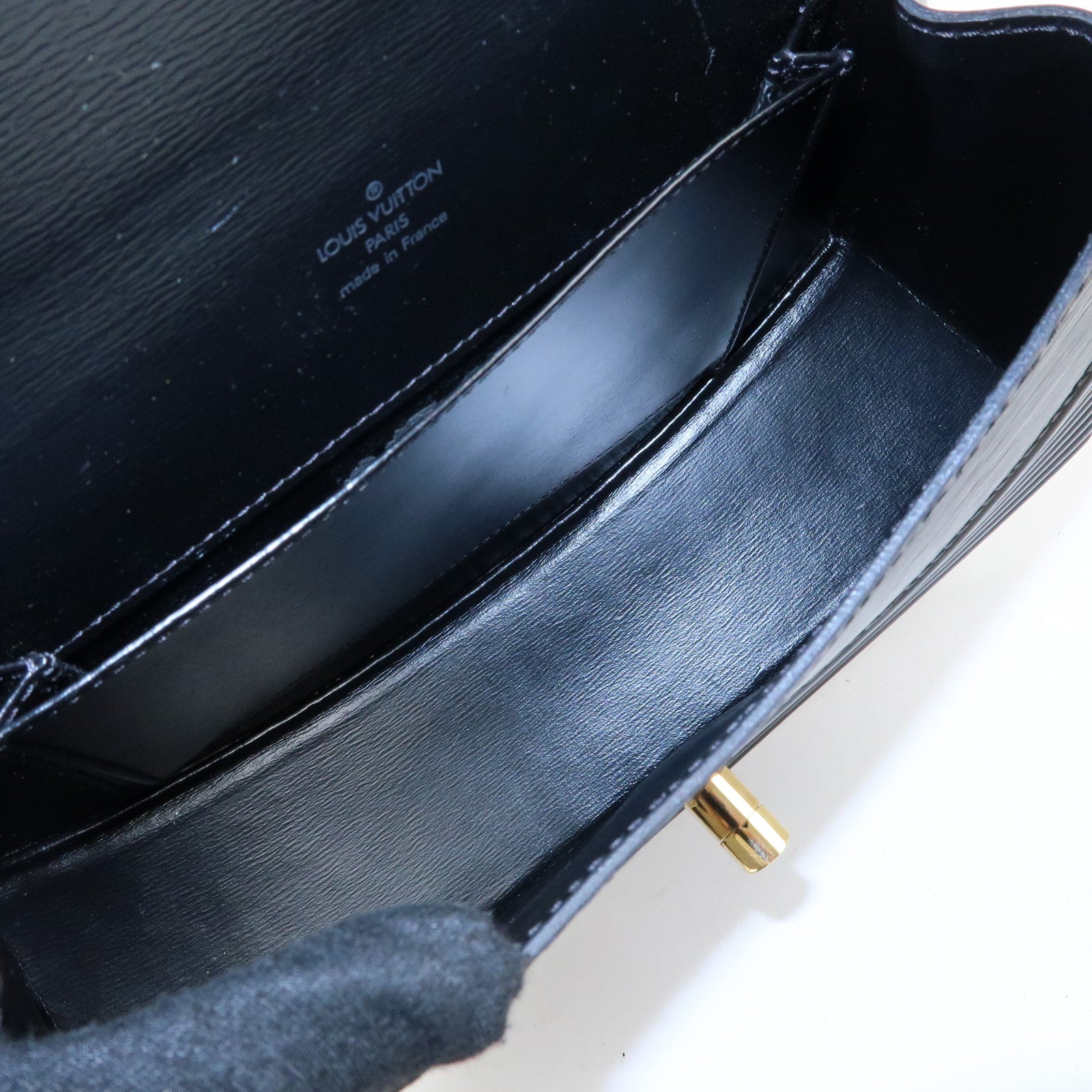 Louis Vuitton Epi Tilsit Shoulder Bag Hand Bag Noir Black M52482